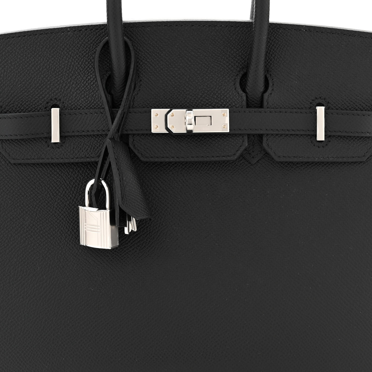 Epsom Birkin Sellier 25 Black（Silver Lock）