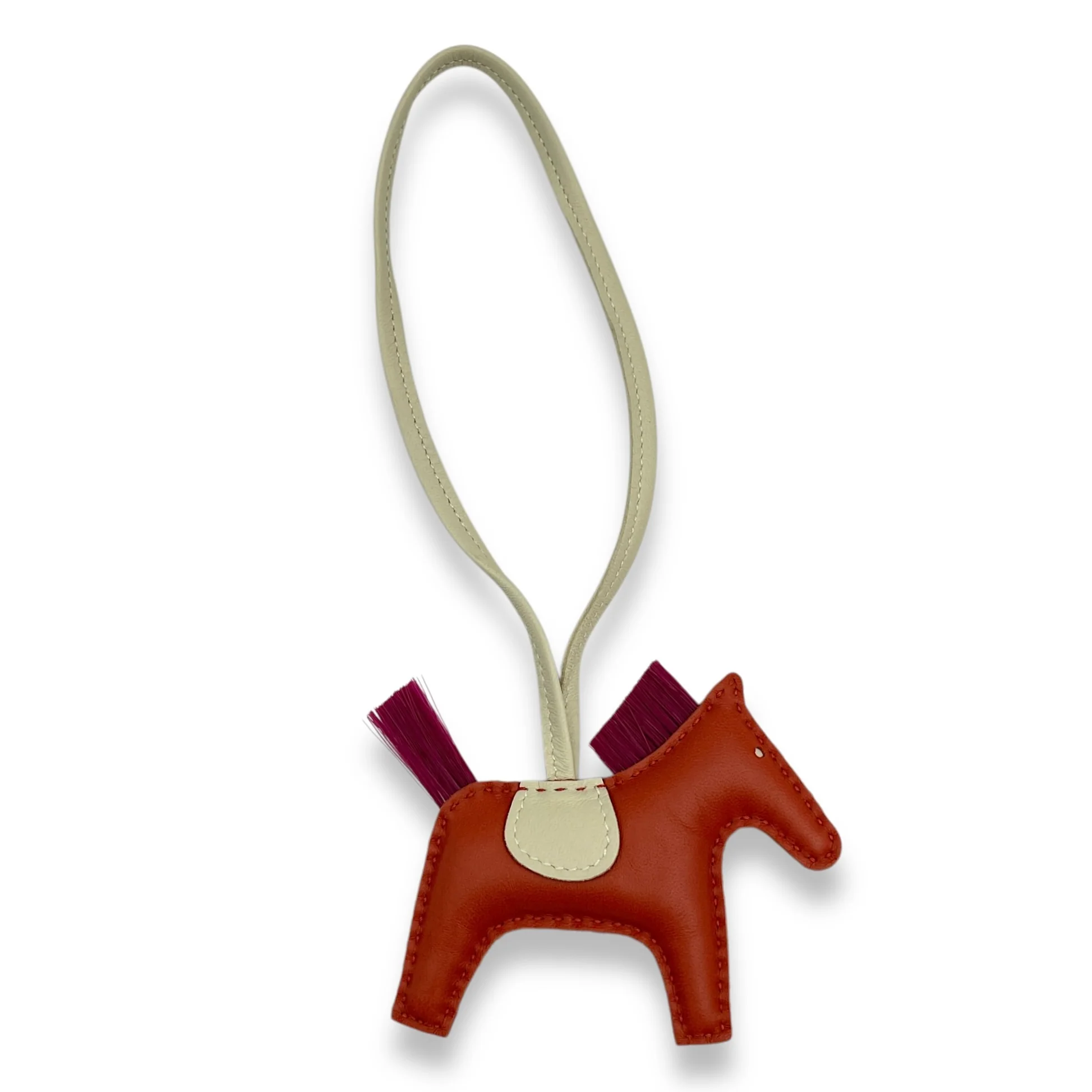 Rodeo PM Cornaline/Craie/Rubis Charm in Milo/Swift/Crinoline
