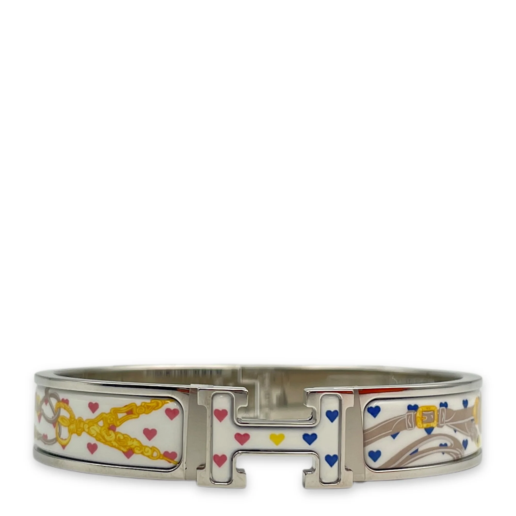 Brides da gala Clic H GM Confettis Bracelet, Palladium hardware