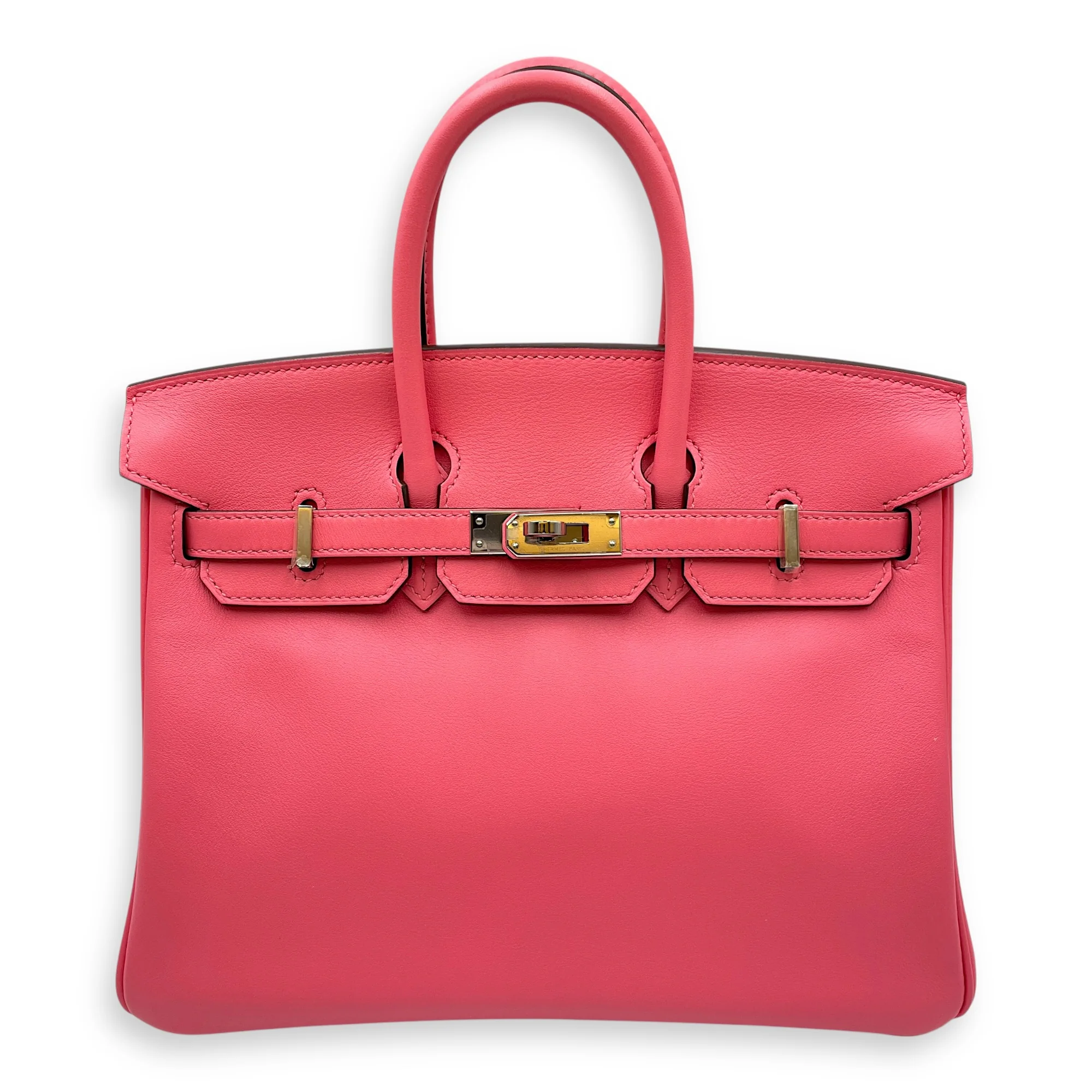 Birkin 25 Rose Azalee in Swift, Palladium hardware