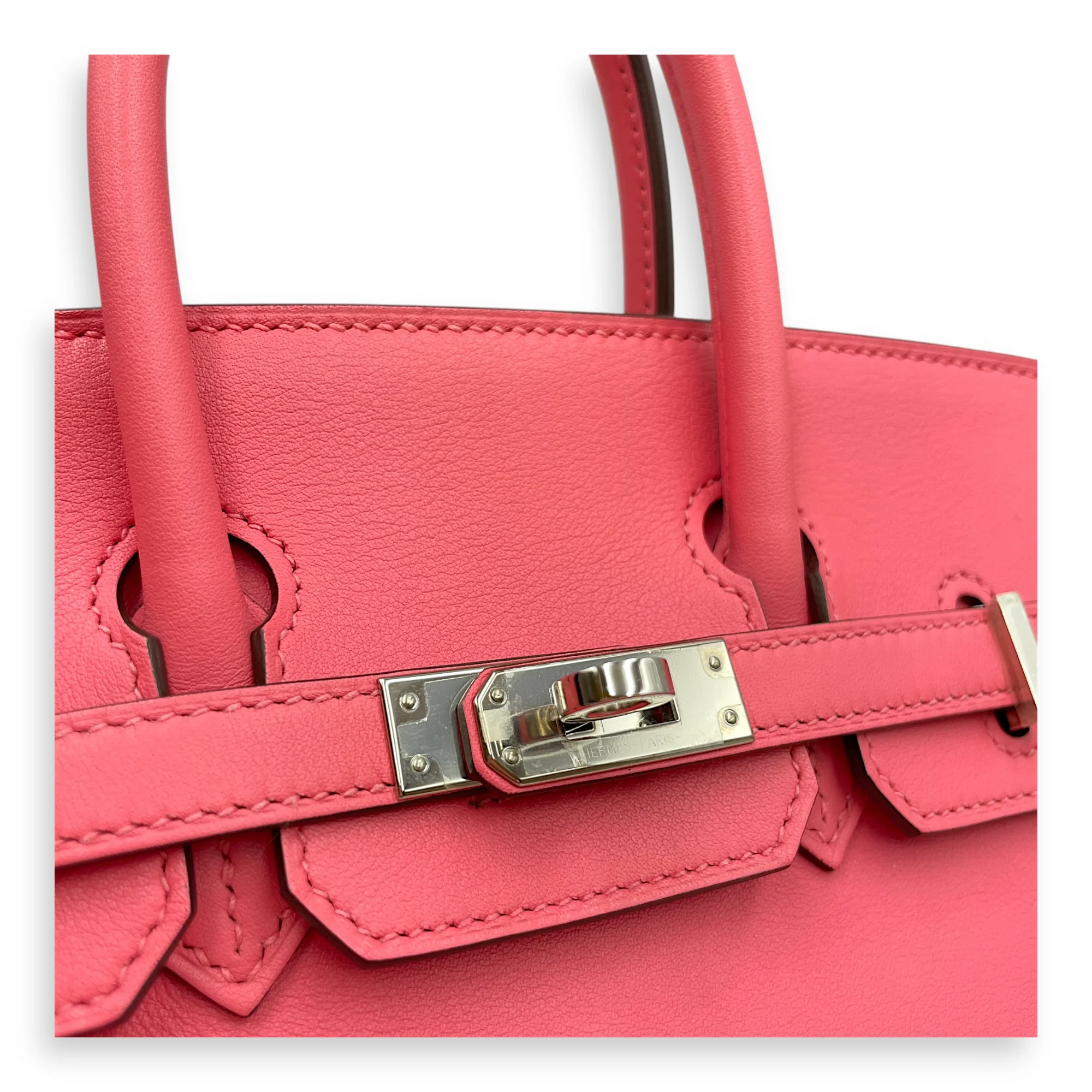Birkin 25 Rose Azalee in Swift, Palladium hardware
