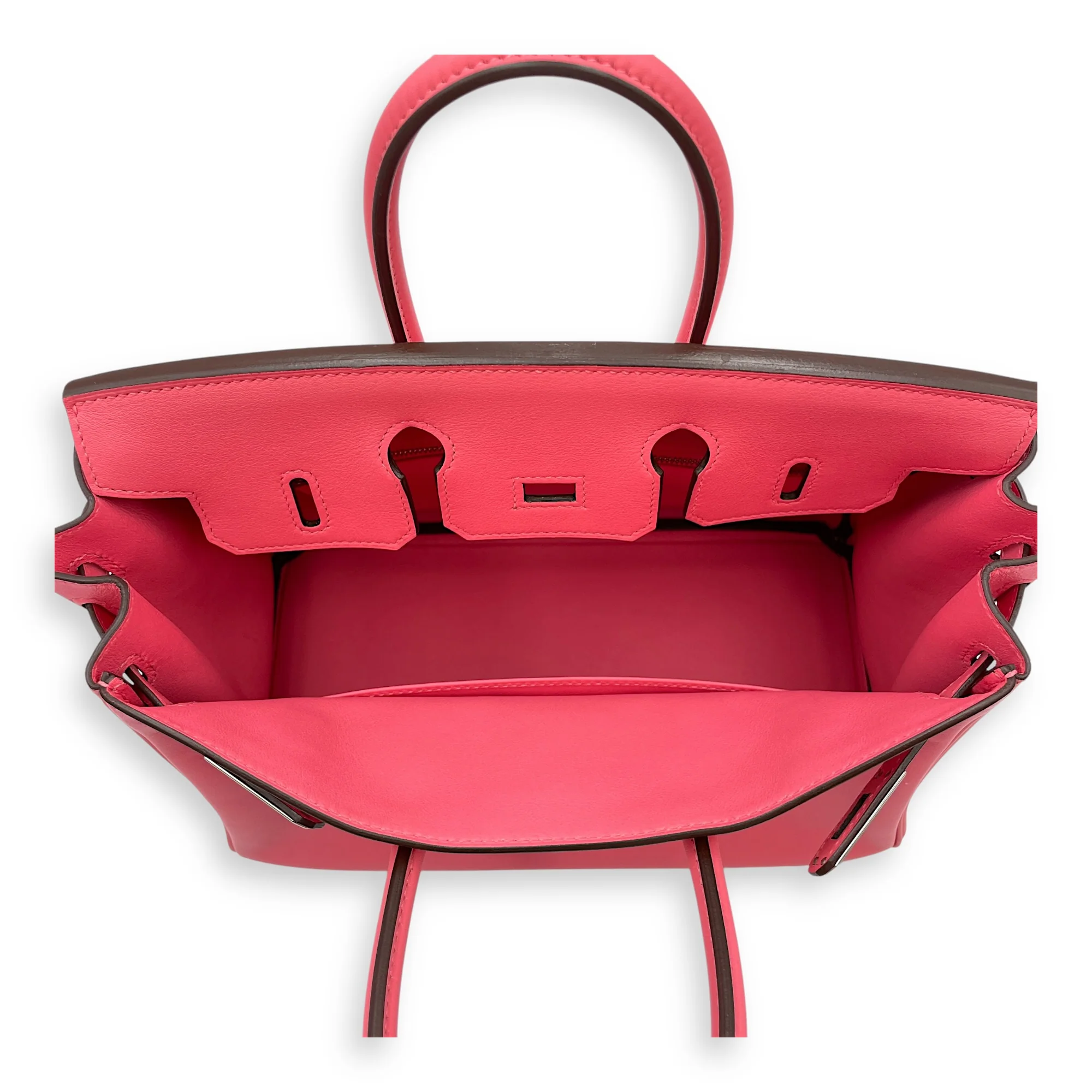 Birkin 25 Rose Azalee in Swift, Palladium hardware