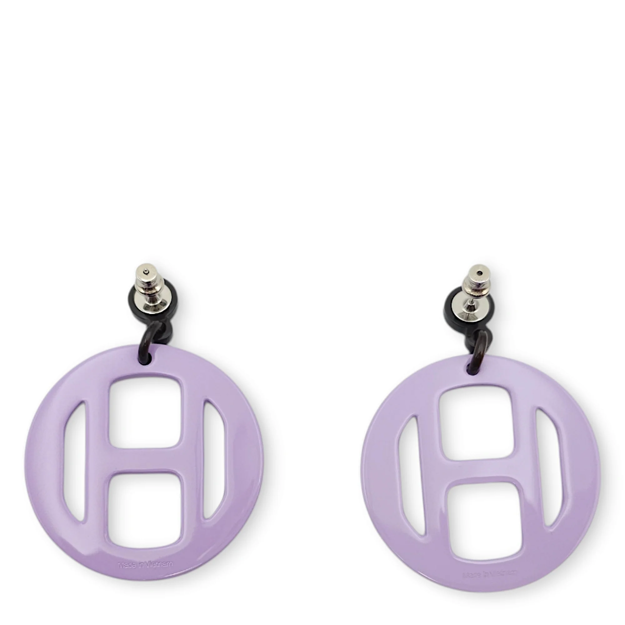 H Equipe Purple Earrings