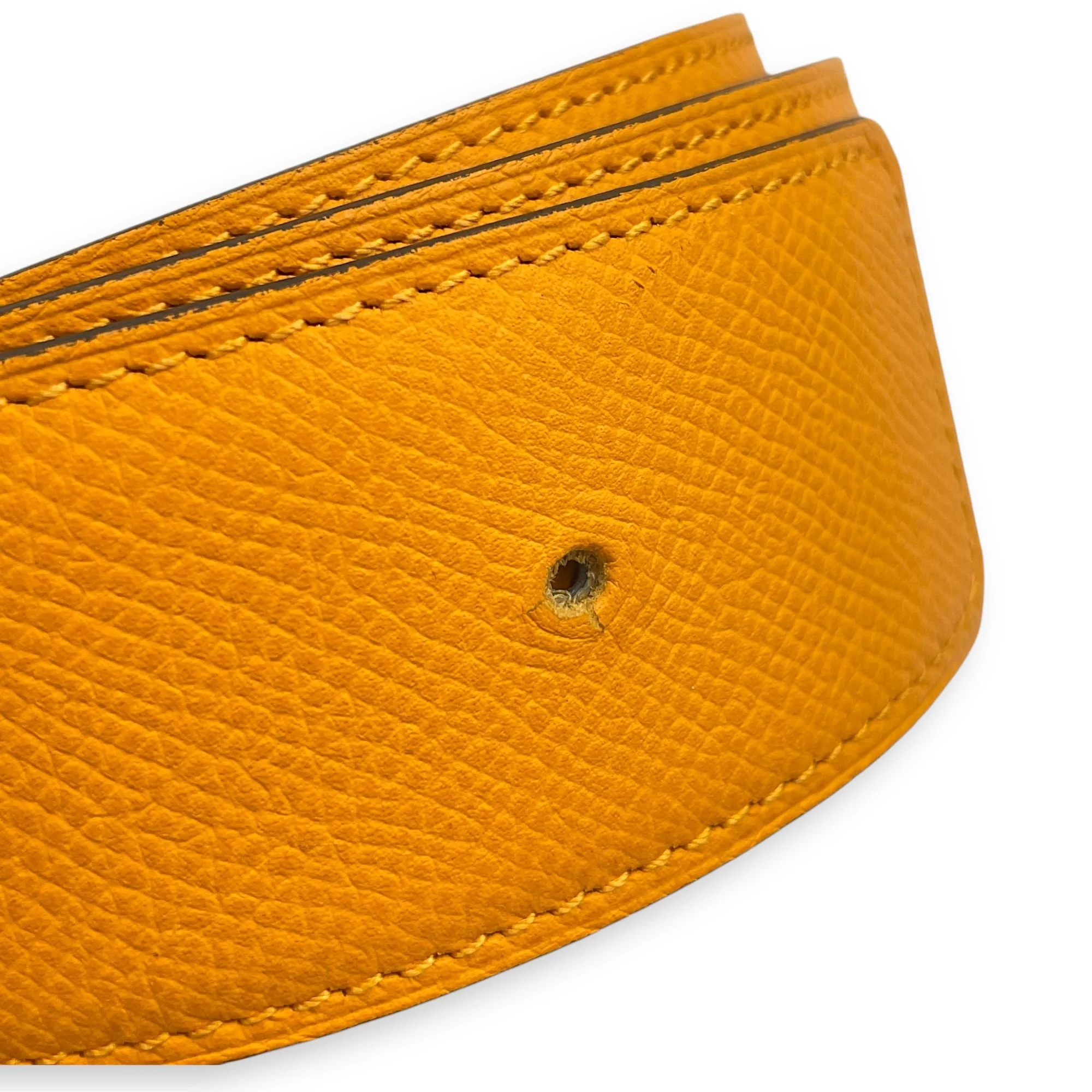 Belt strap 42mm Jaune D'or and Naturel Belt in Epsom/Swift