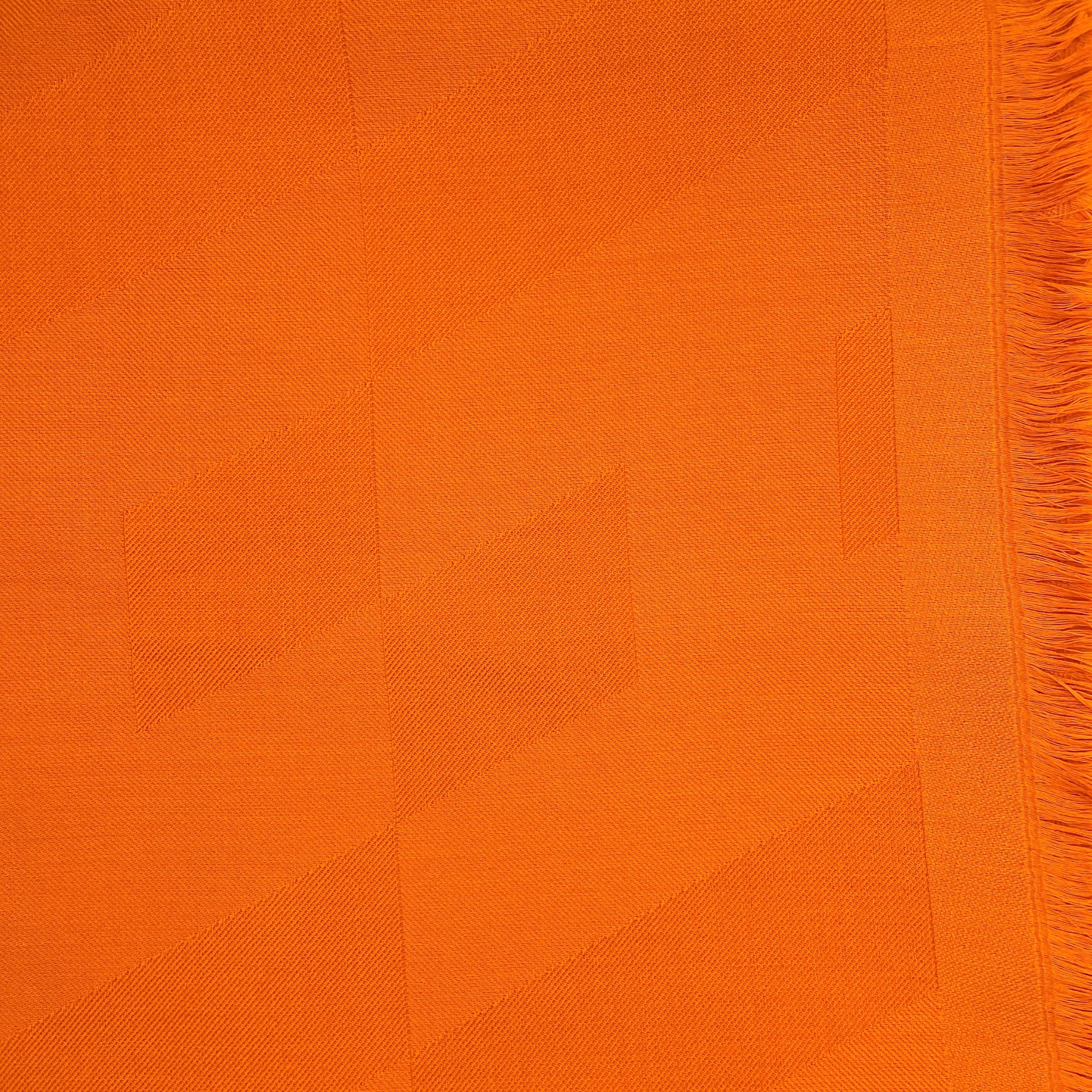 Orange Throw in Cashmere