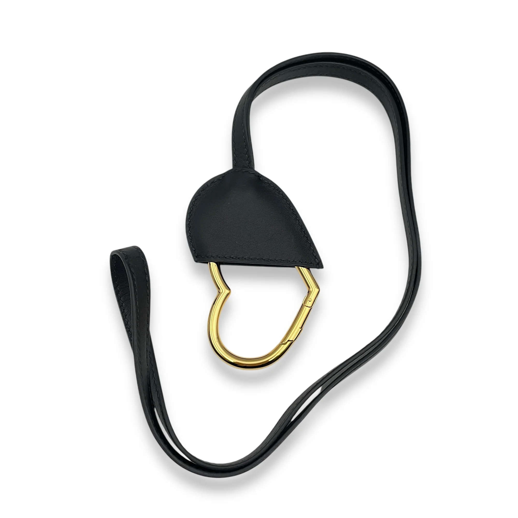 Coeur Du Faubourg Collier Black Necklace in Swift, Gold hardware