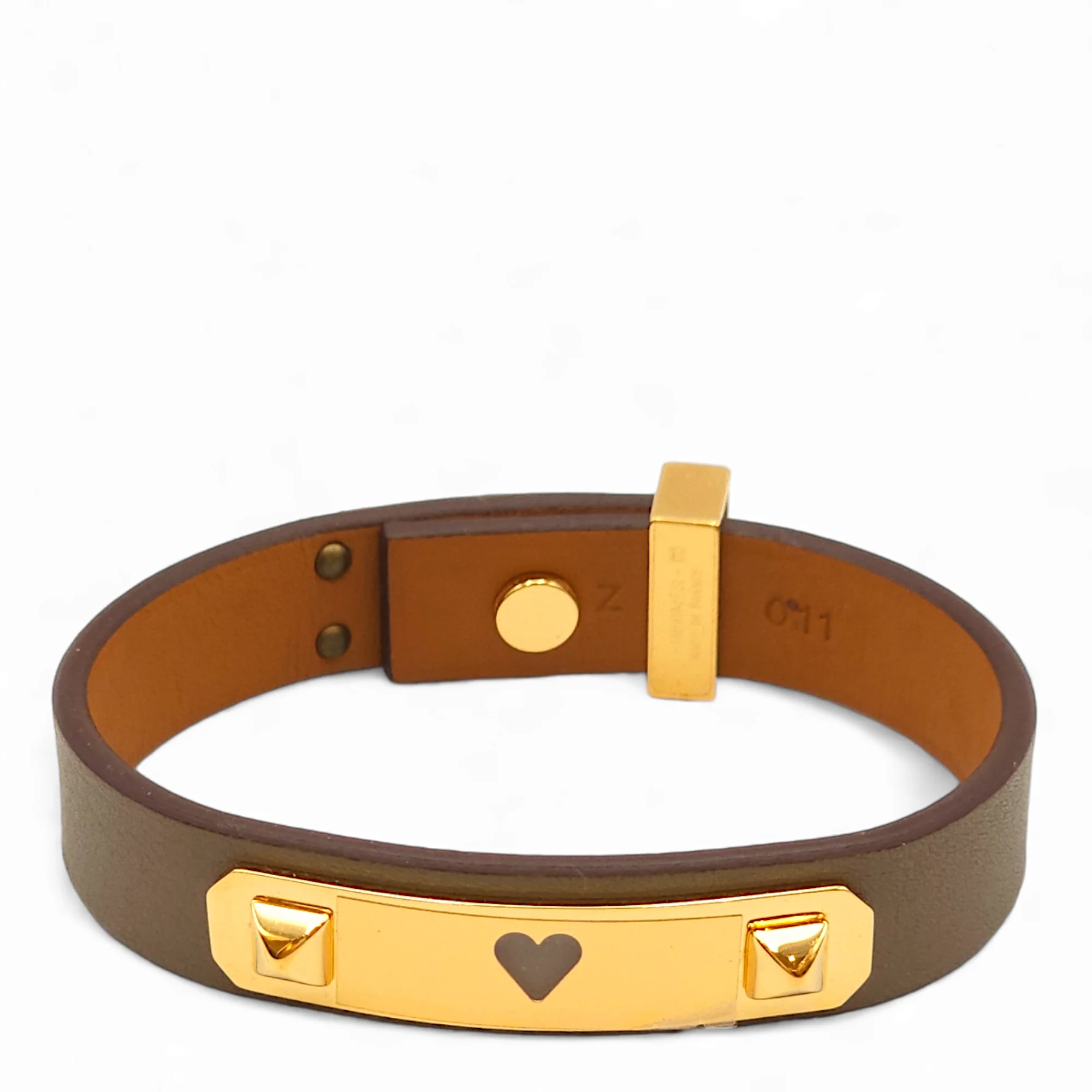 As De Coeur T2 Etoupe Bracelet in Swift, Rose Gold hardware