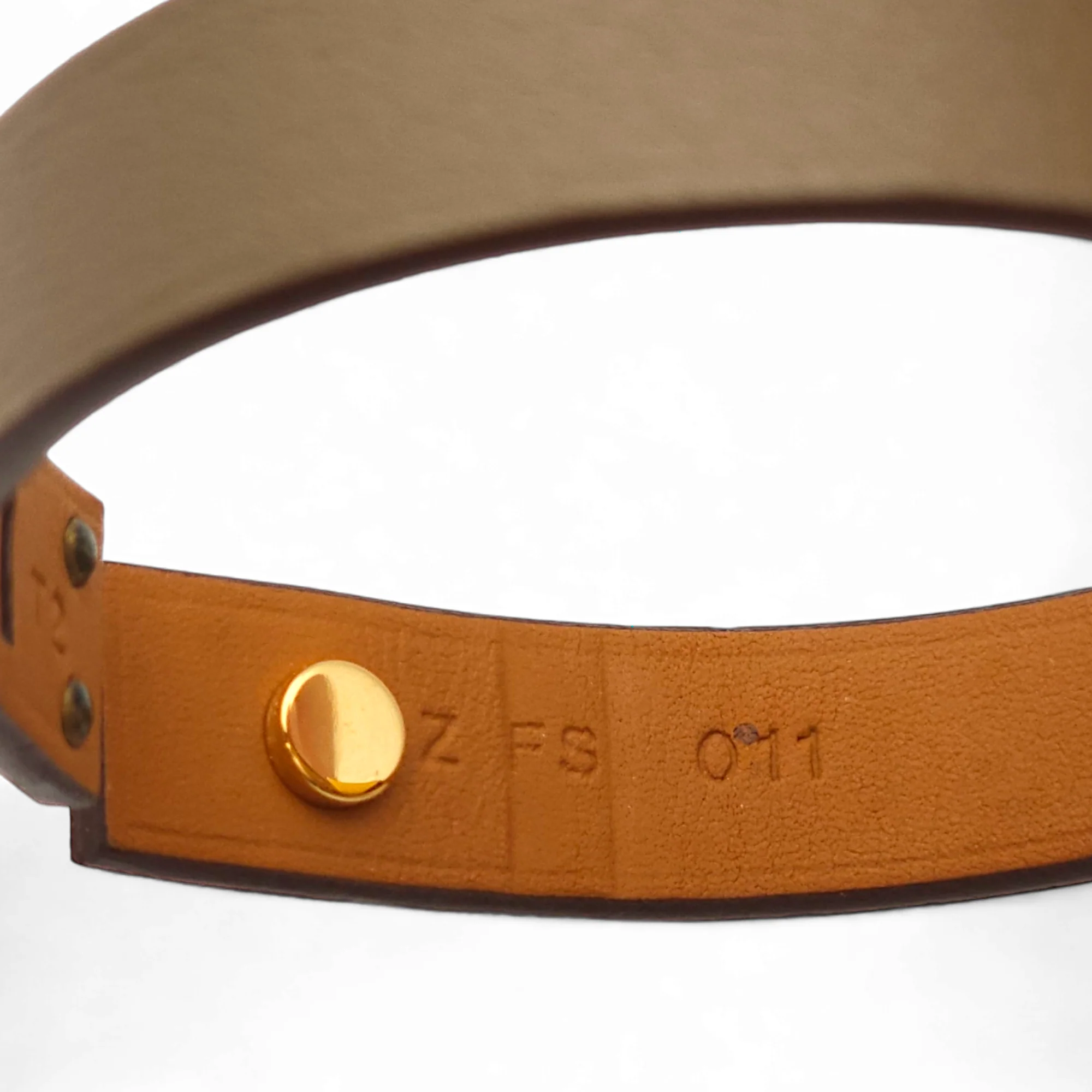 As De Coeur T2 Etoupe Bracelet in Swift, Rose Gold hardware