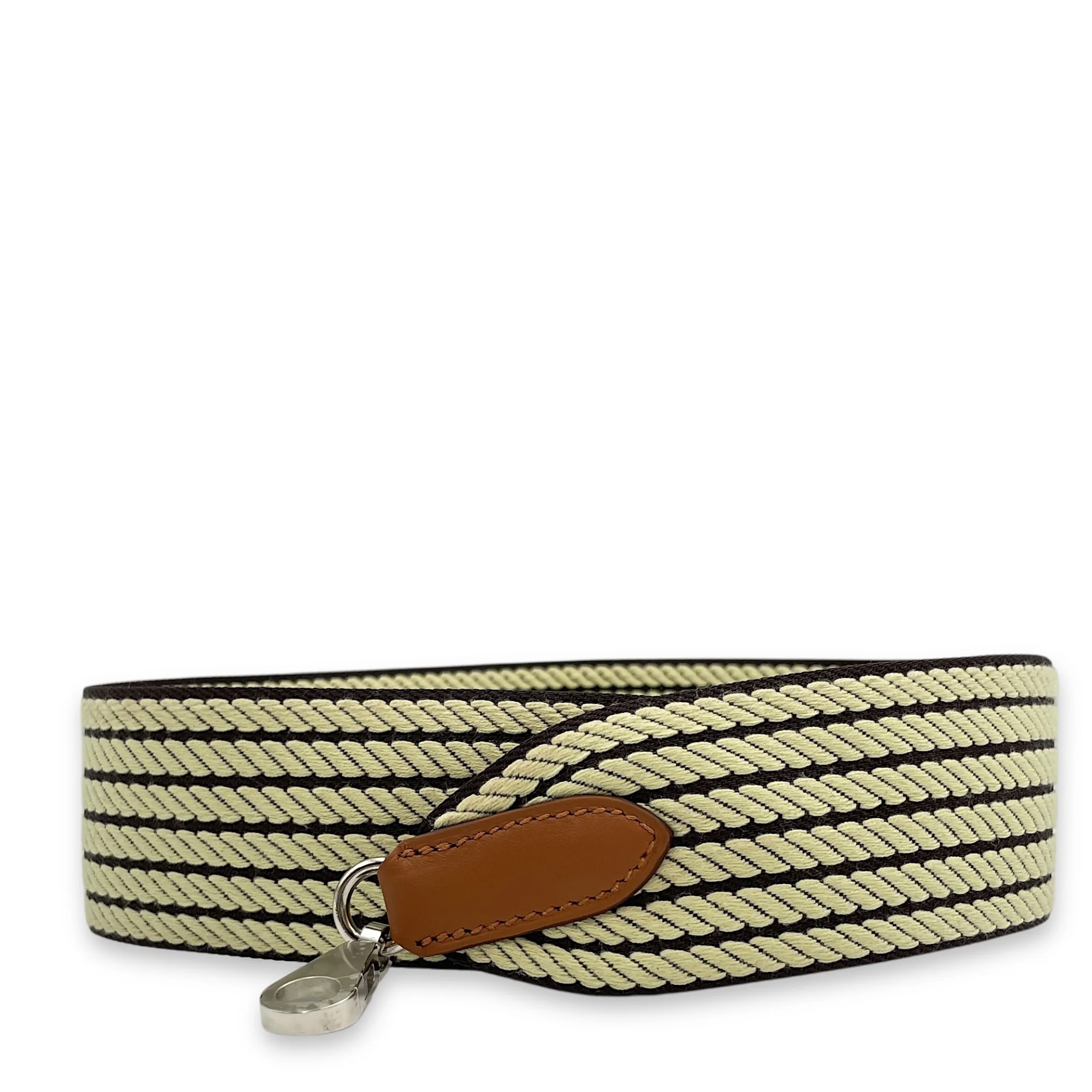 Cordage Sangle 50mm x 70cm Gold Bag Accessory in Swift, Palladium hardware