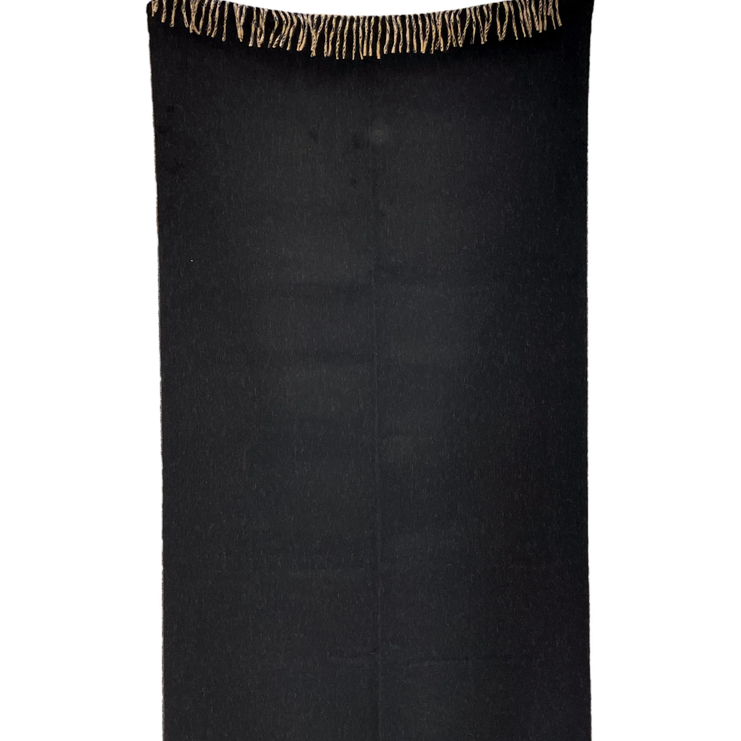 Double Face Marine/Bronze Stole in Cashmere