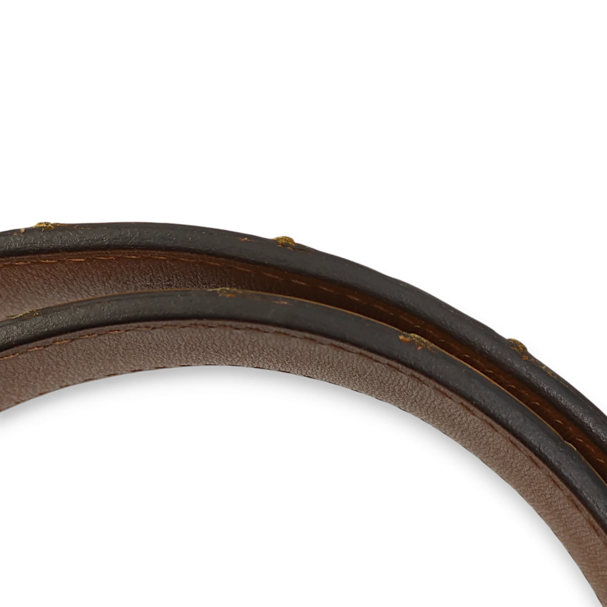 Etriviere 85cm by 32mm Jaune Belt in Matte Porosus, Palladium hardware