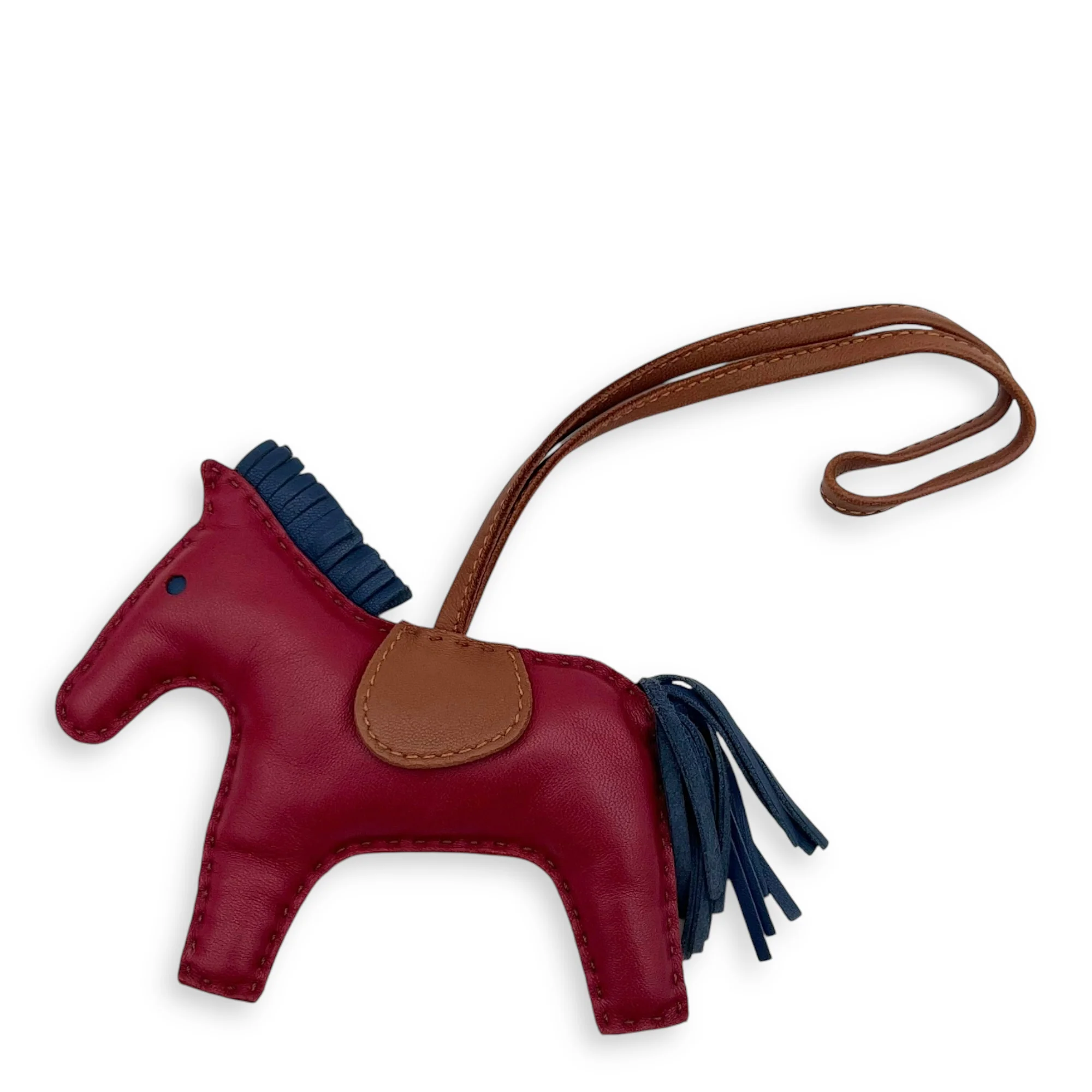 Rodeo MM Red Bag Accessory in Lambskin