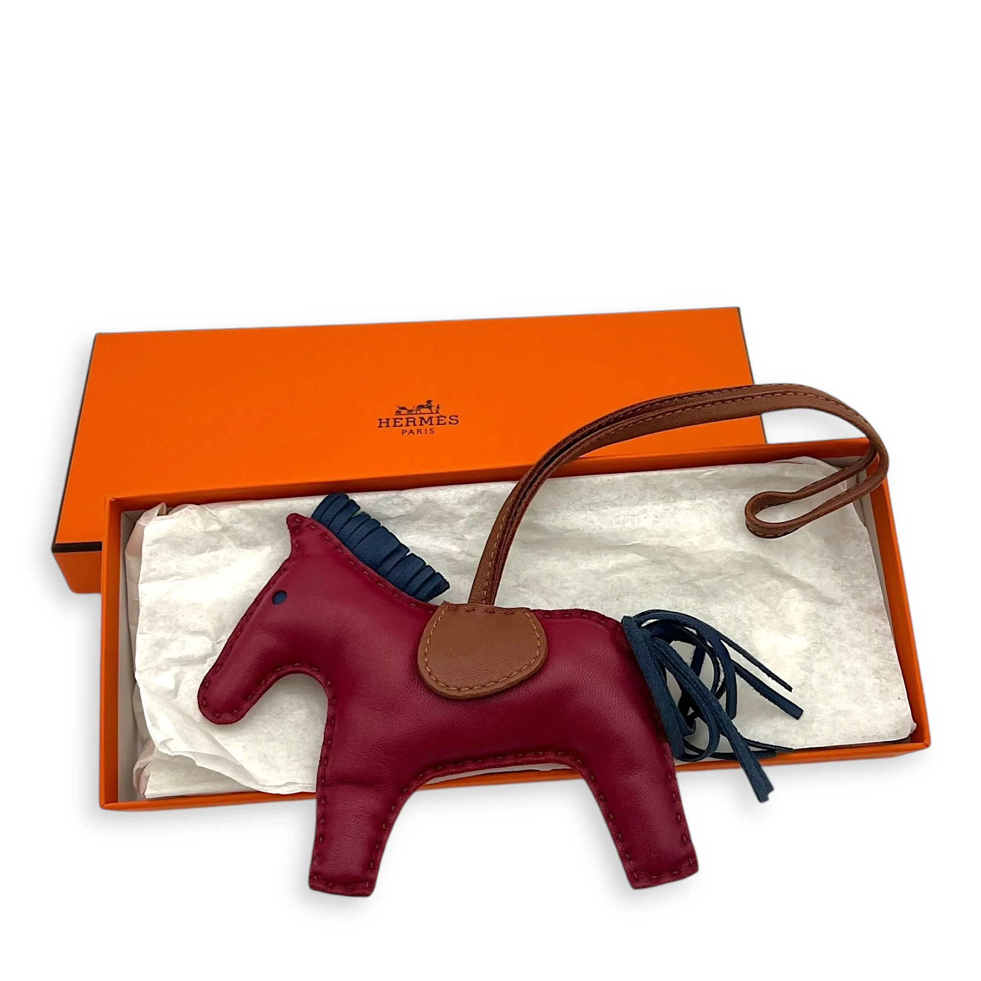 Rodeo MM Red Bag Accessory in Lambskin