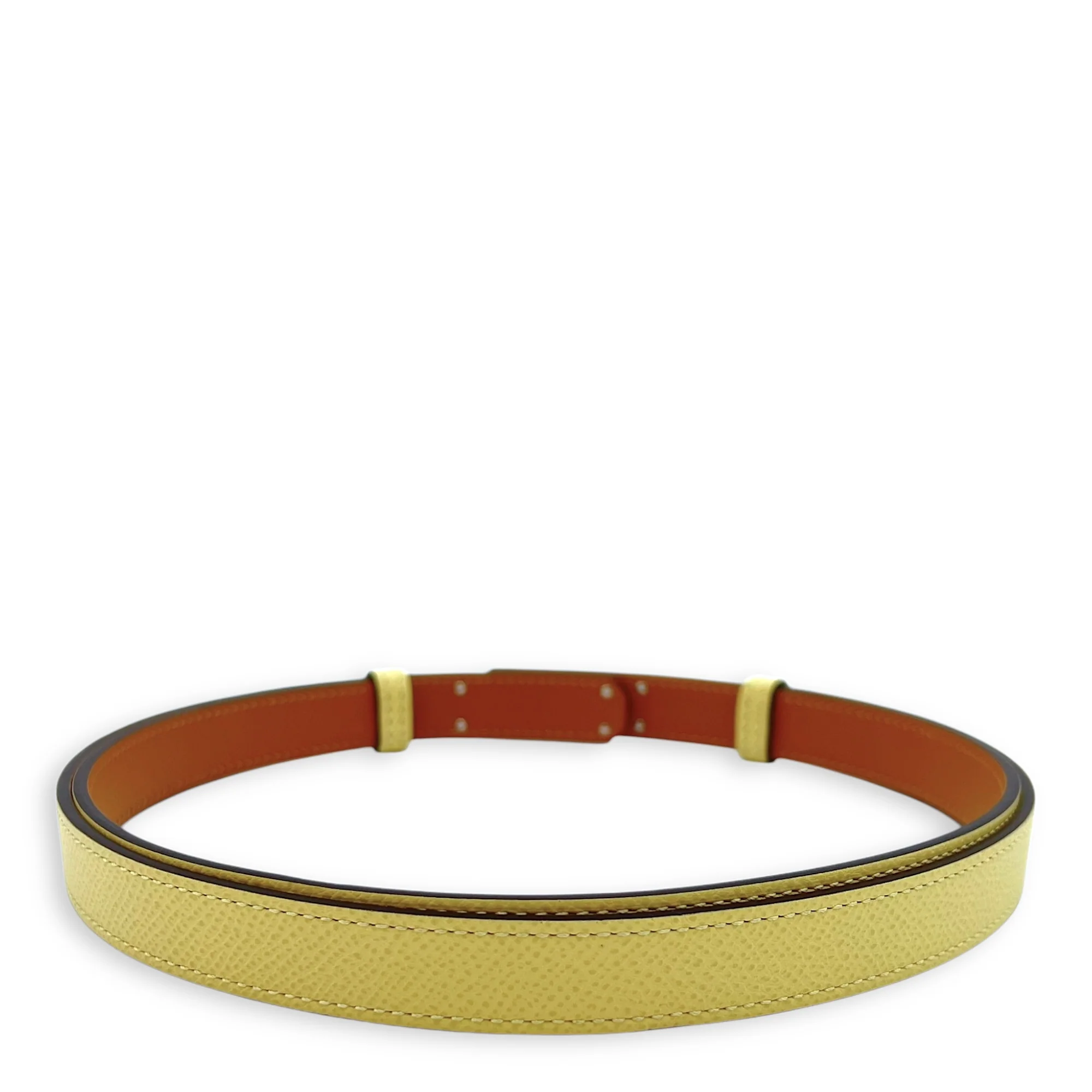 Kelly 18 Jaune Poussin Belt in Epsom, Palladium hardware
