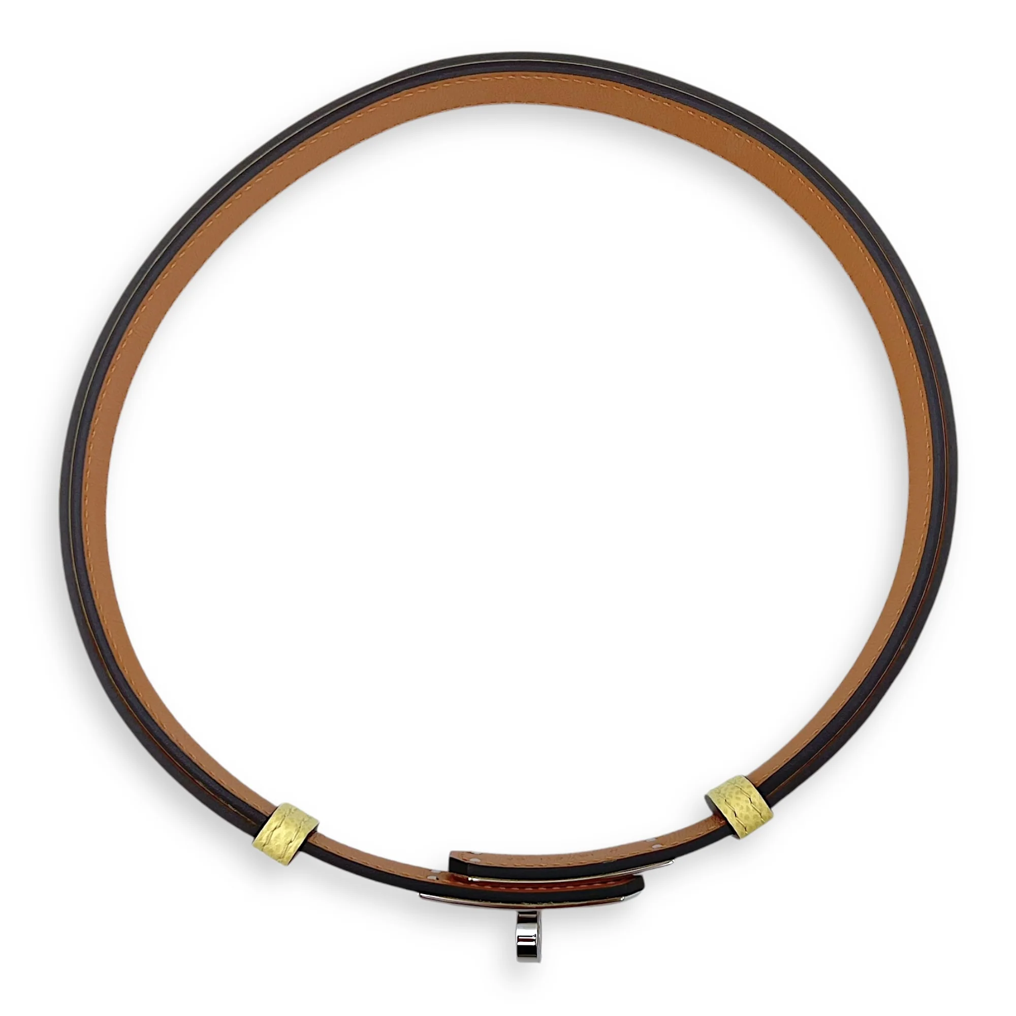 Kelly 18 Jaune Poussin Belt in Epsom, Palladium hardware