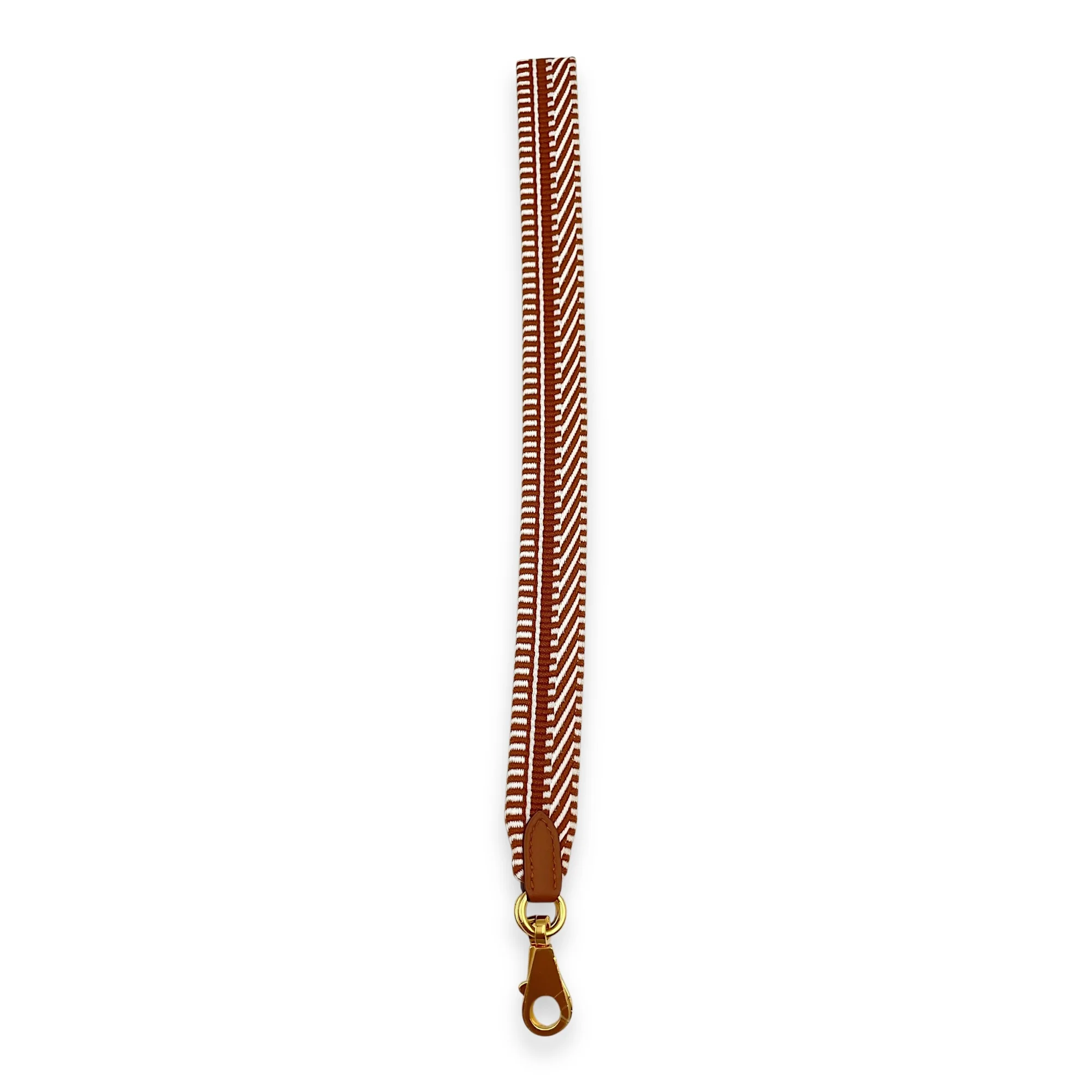 Sangle Cavale 25mm x 70cm Gold Bag Accessory in Swift, Gold hardware