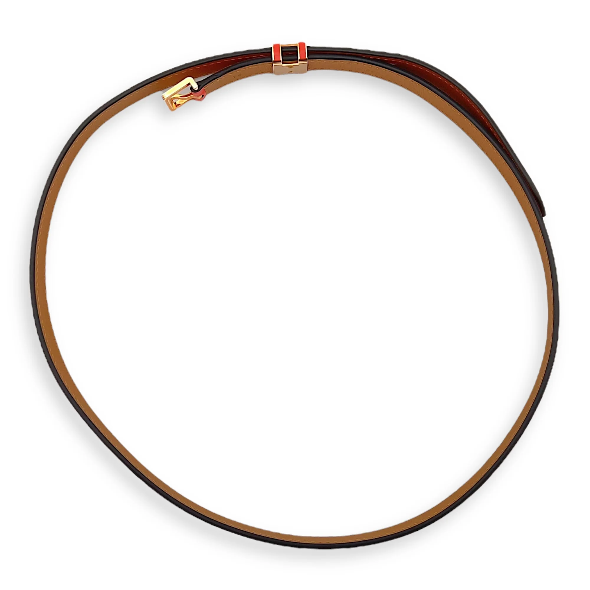 Pop H 75 Rose Jaipur Belt in Epsom, Gold hardware