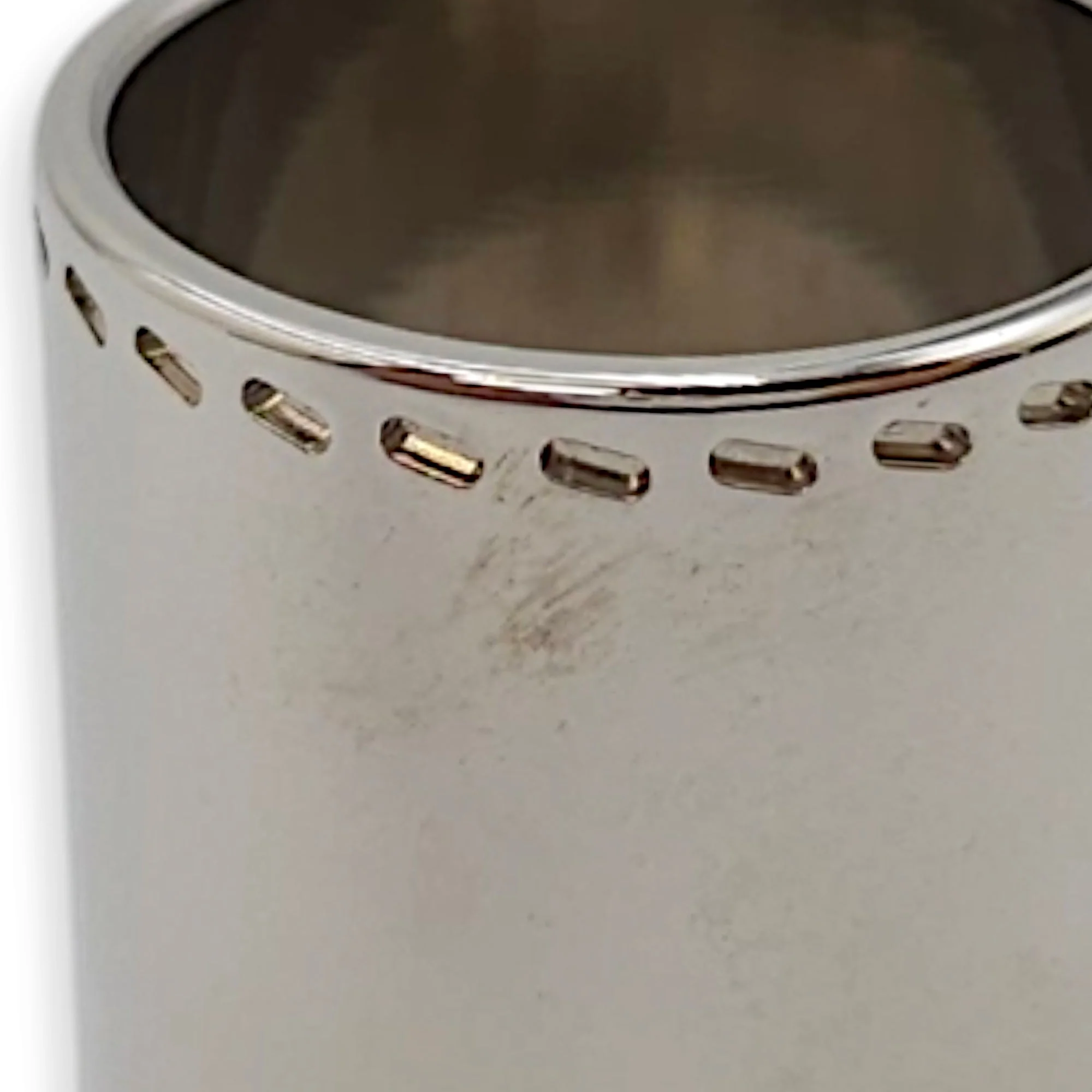 Cadena Scarf Silver Ring in, Palladium hardware