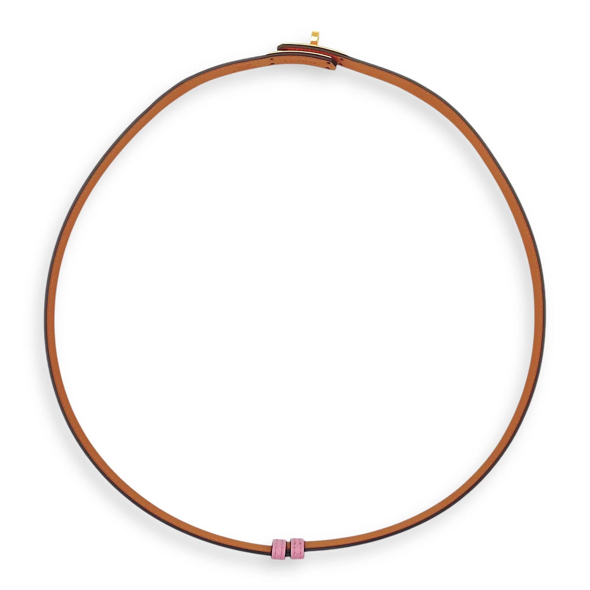 Kelly 18 Mauve Sylvestre Belt in Epsom, Gold hardware