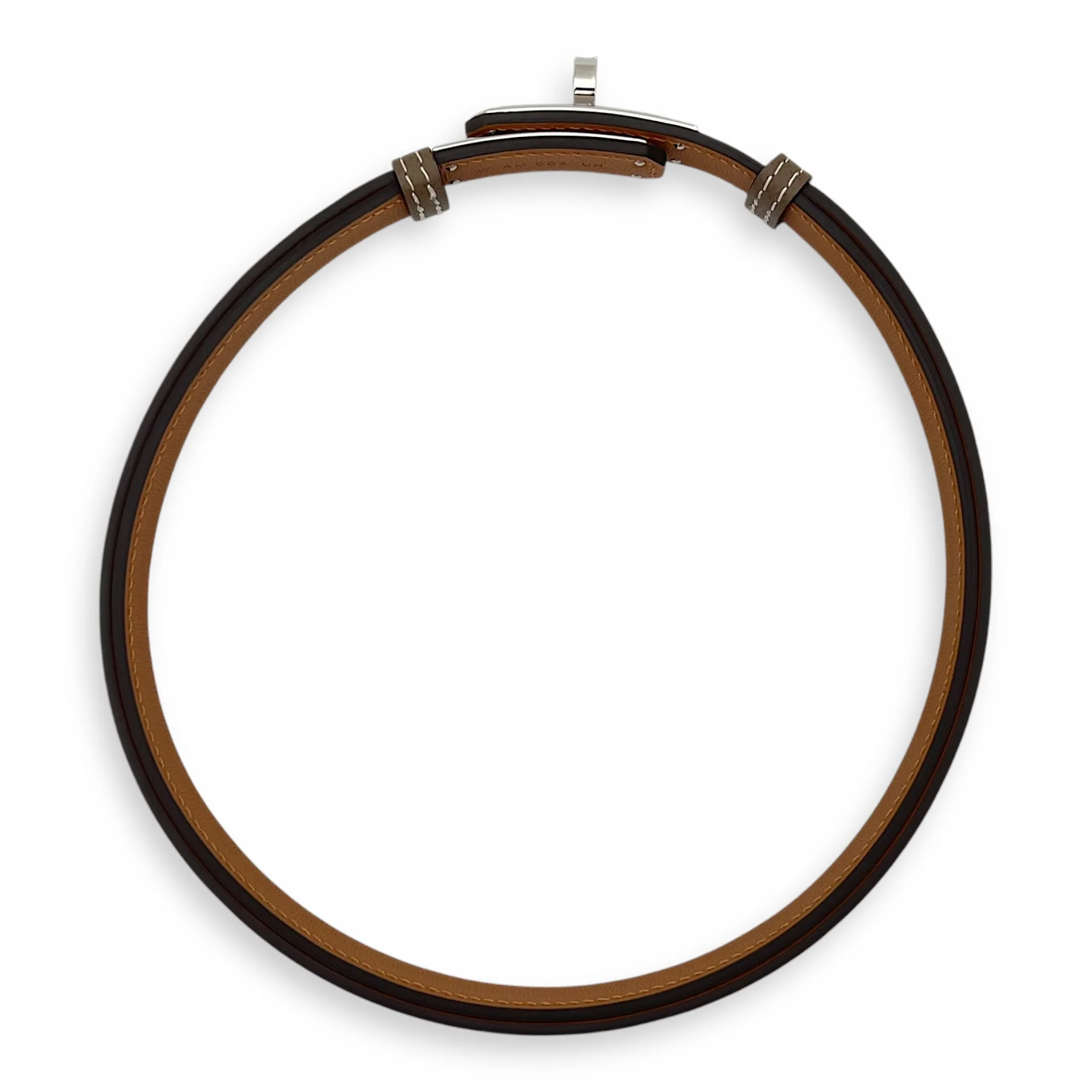 Kelly 18 Etoupe Belt in Epsom, Palladium hardware