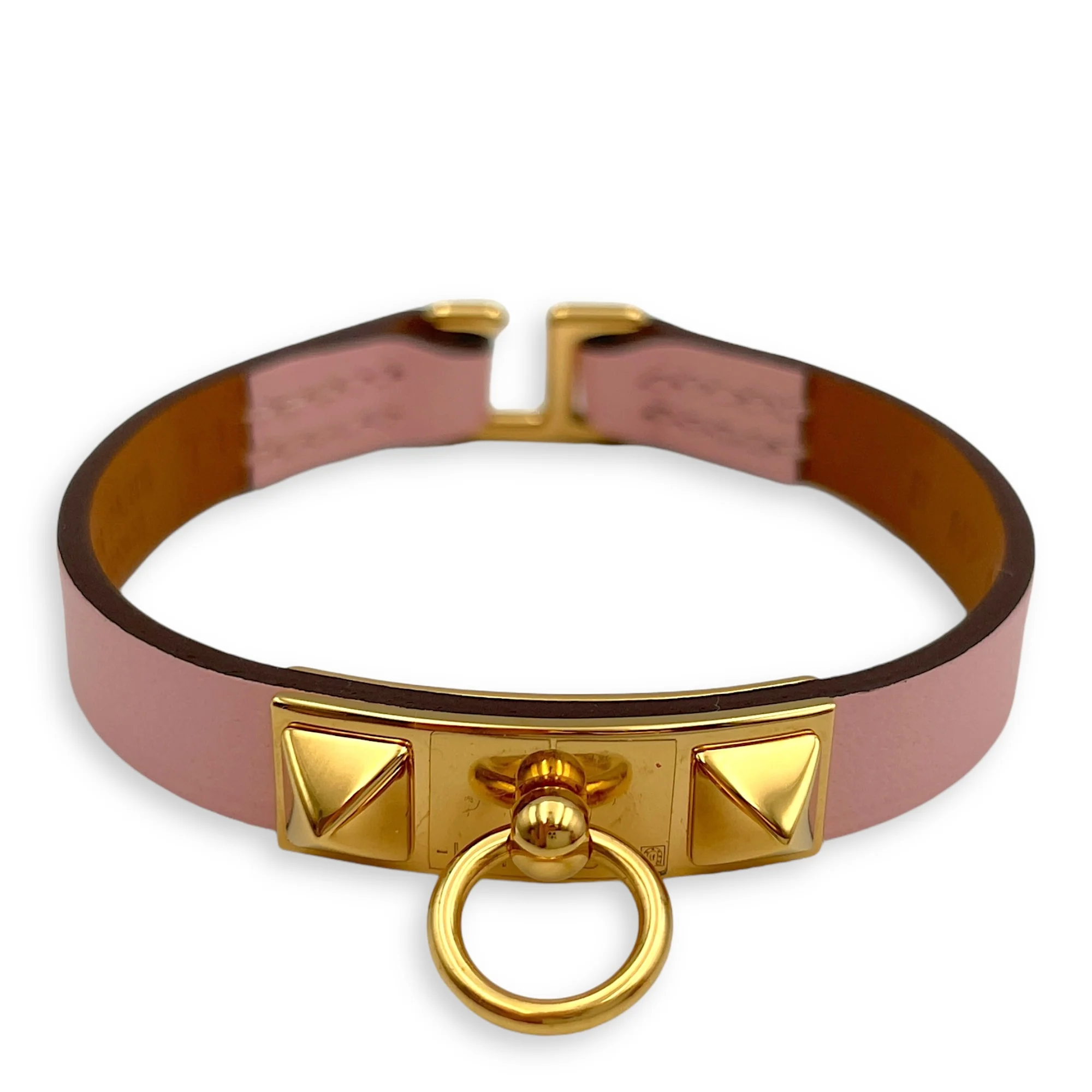 Rivale Mini T1 Rose Sakura Bracelet in Swift, Gold hardware
