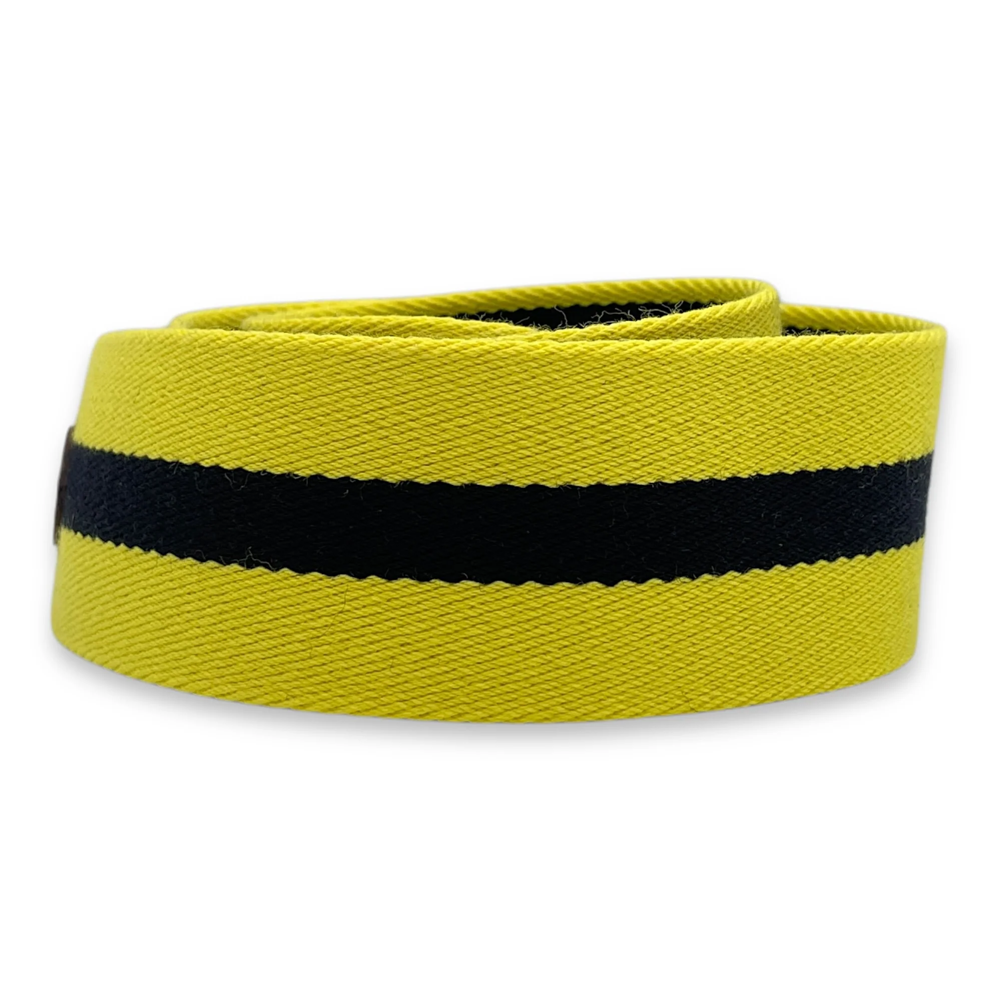 Amozone Nata/Noir/Jaune Strap in Toile/Epsom, Gold hardware