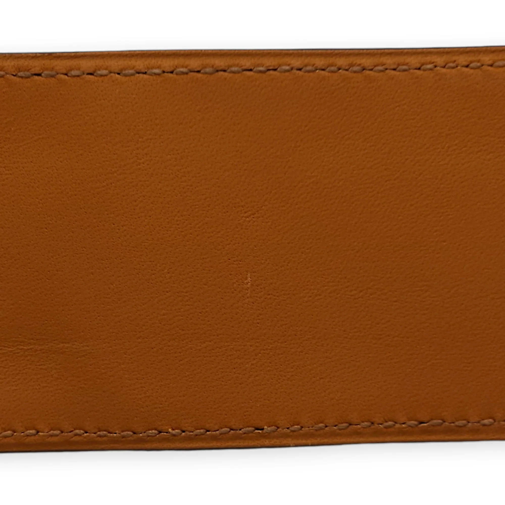 CDC Large Cuivre Bracelet in Swift, Gold hardware