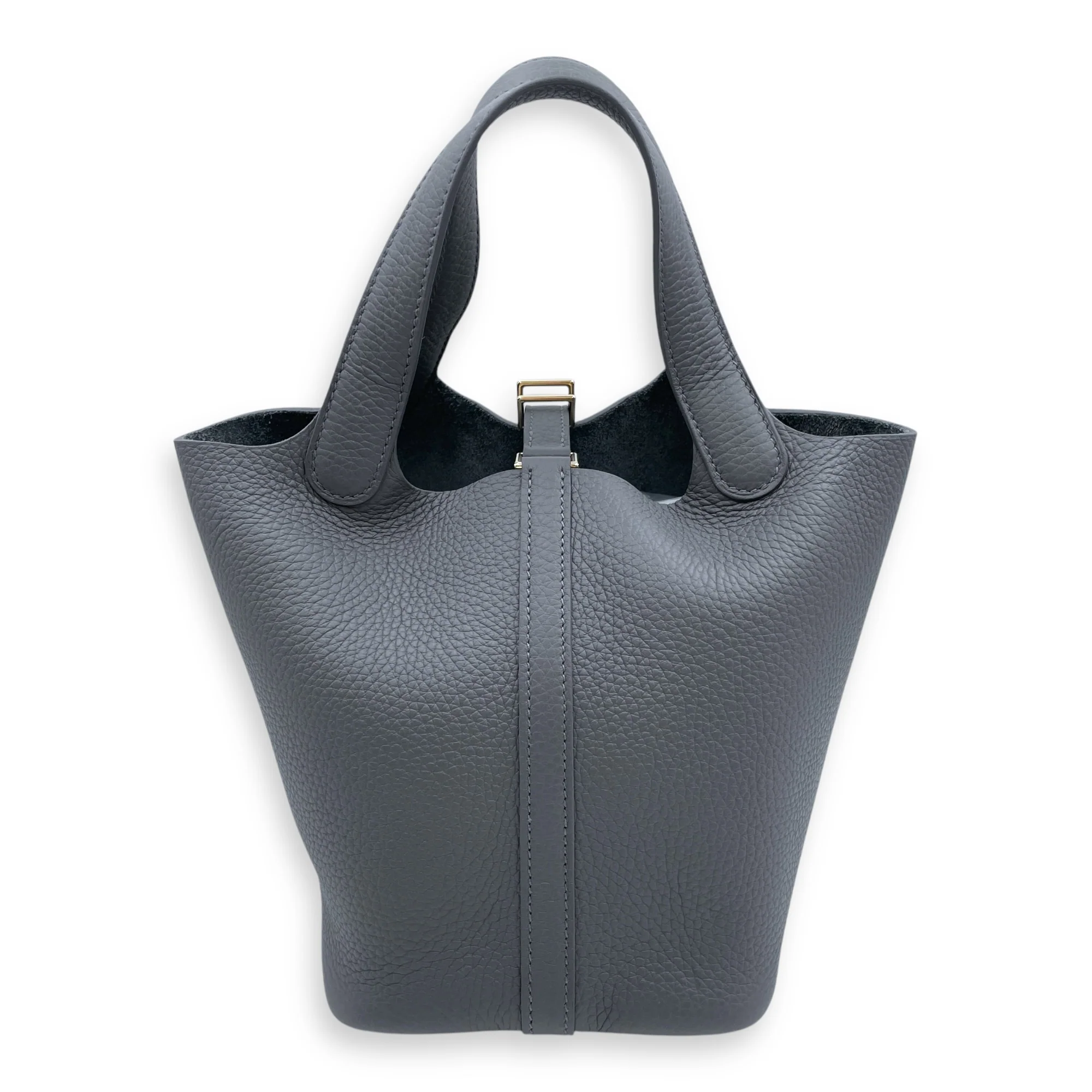 Picotin 18 Ardoise in Clemence, Permabrass hardware