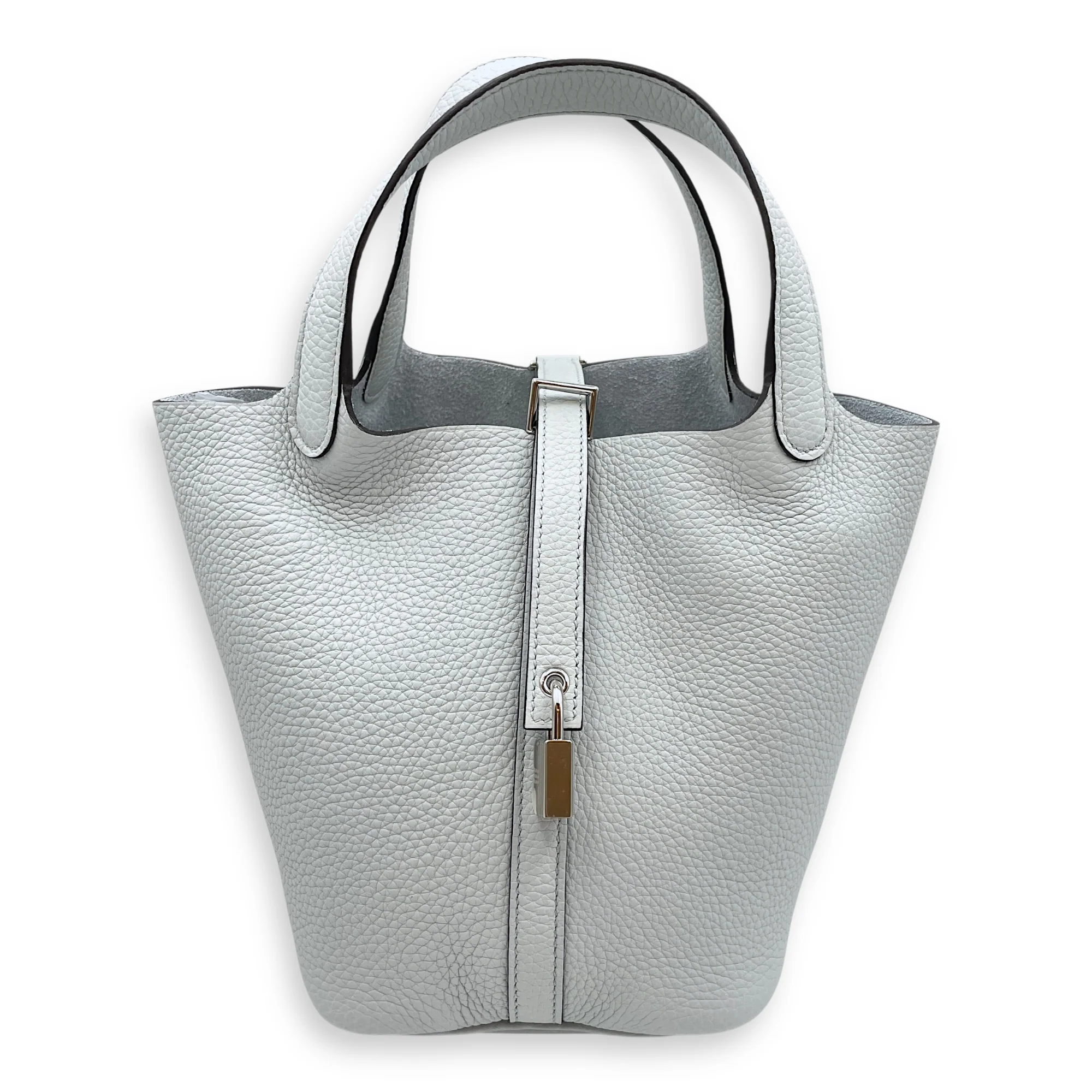 Picotin 18 Blue Pale in Clemence, Palladium hardware