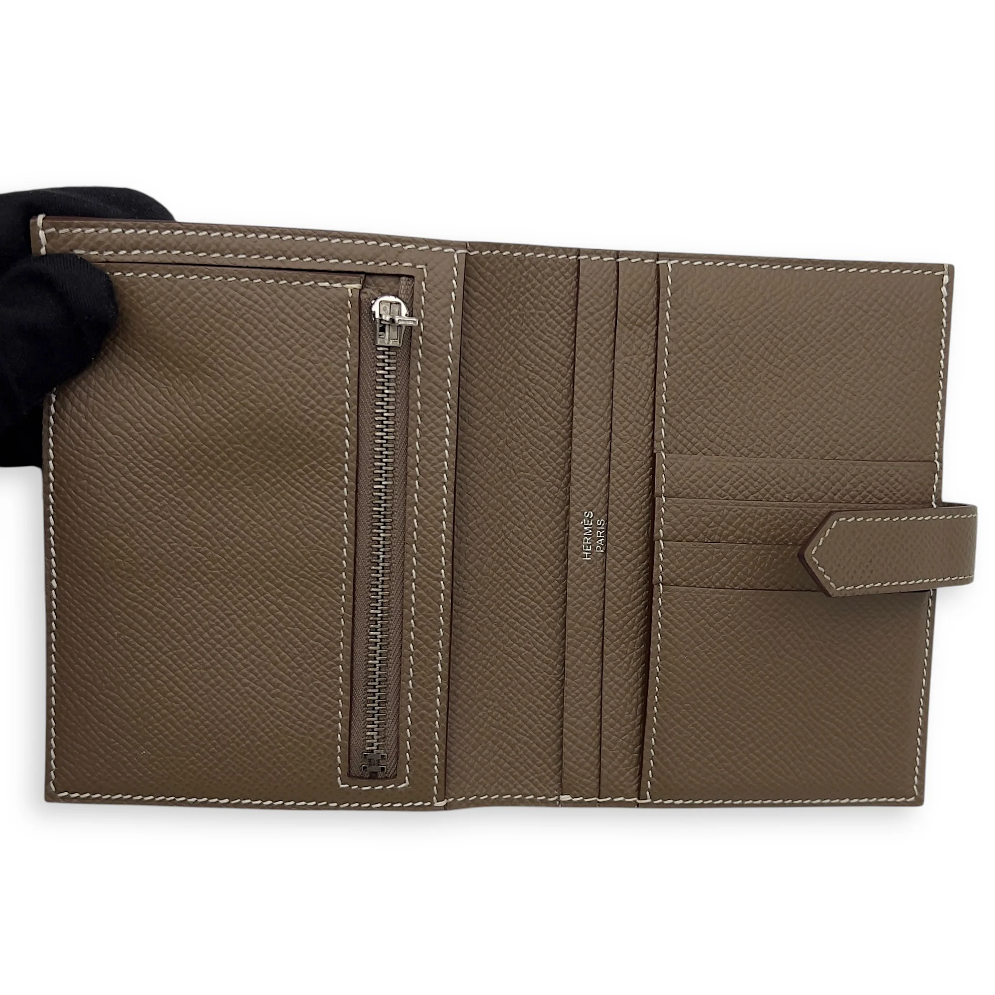 Bearn Compact Etoupe in Epsom, Palladium hardware