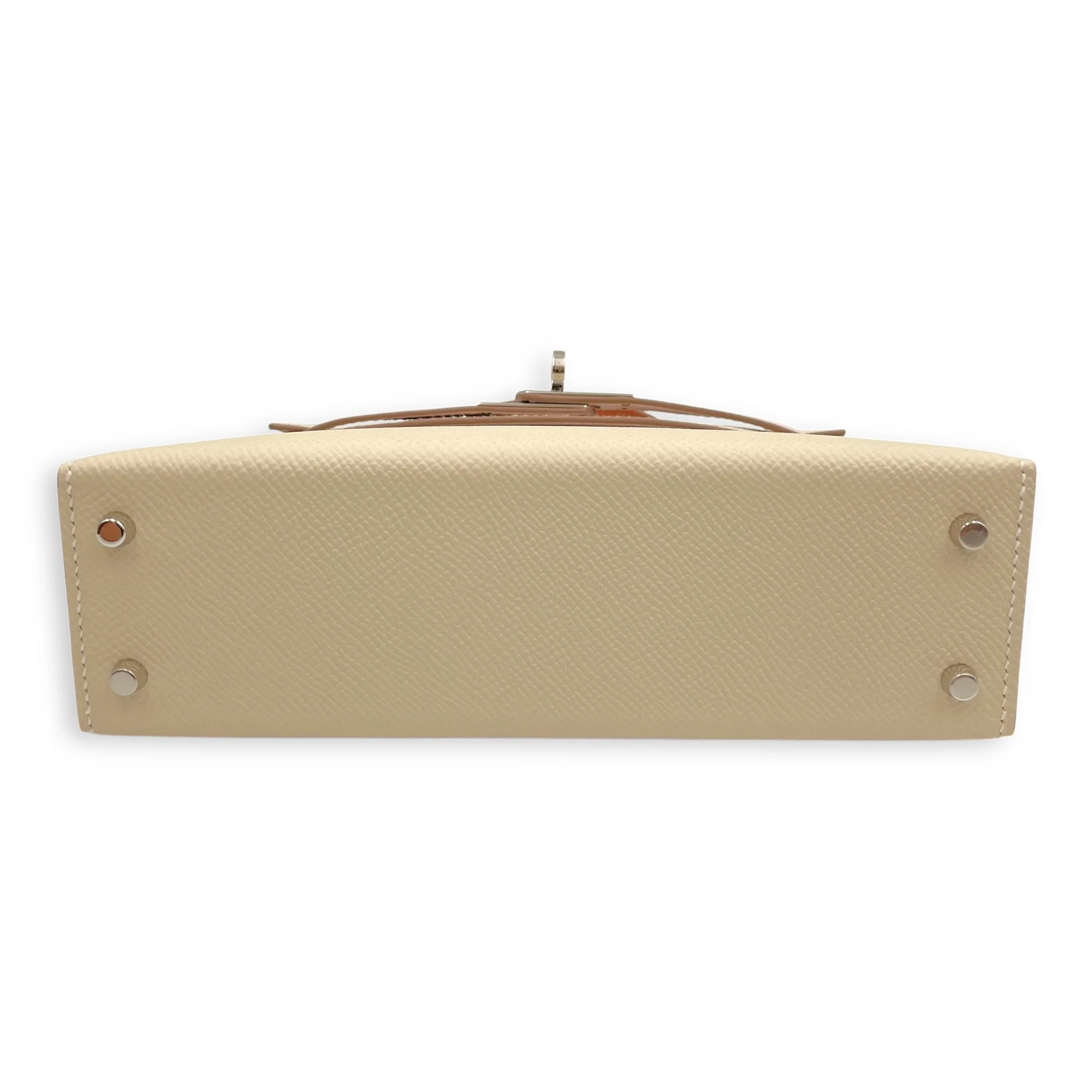 Tricolor Sellier Kelly 20 Craie/Gold/Mauve in Epsom, Palladium hardware