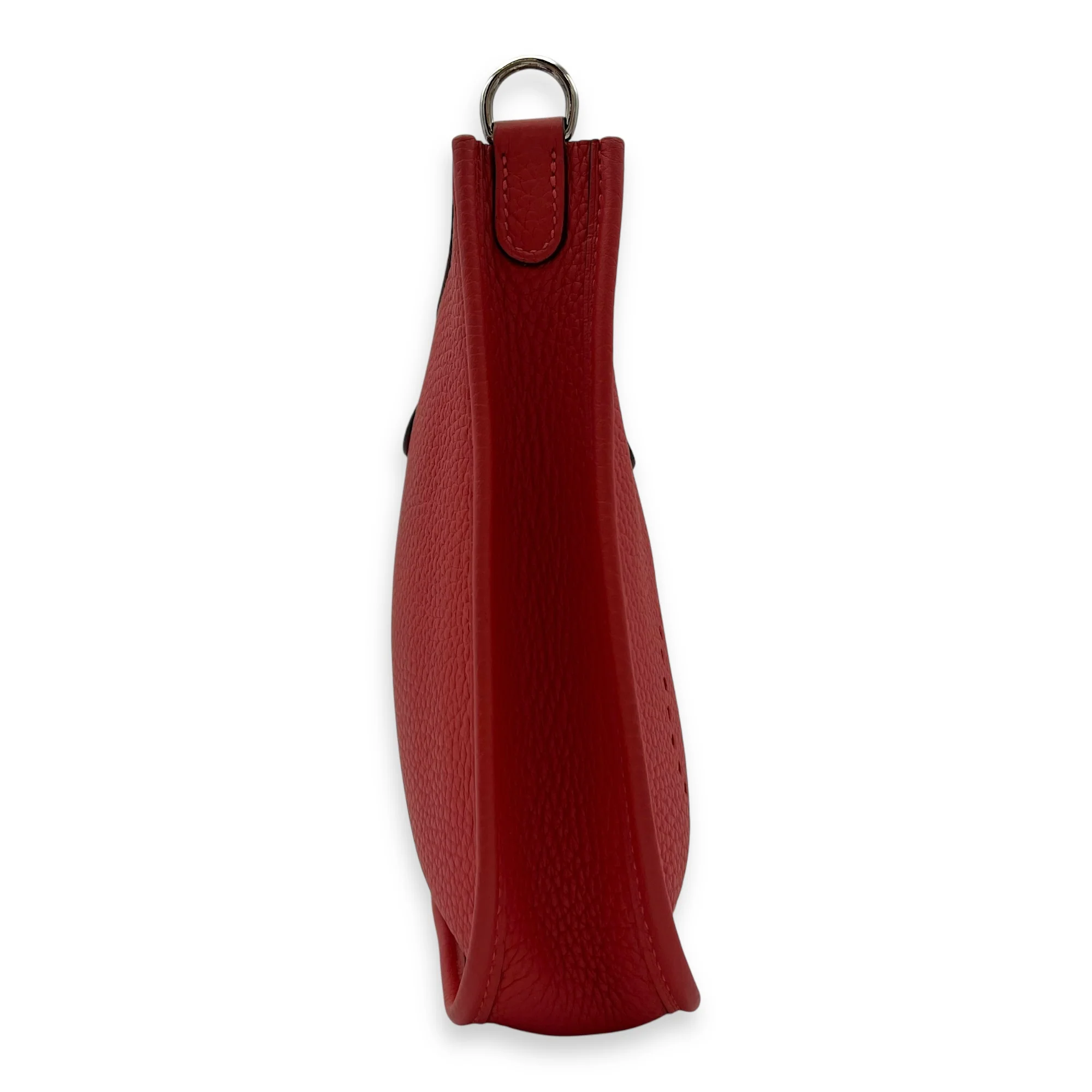 Evelyne Red in Clemence, Silver hardware