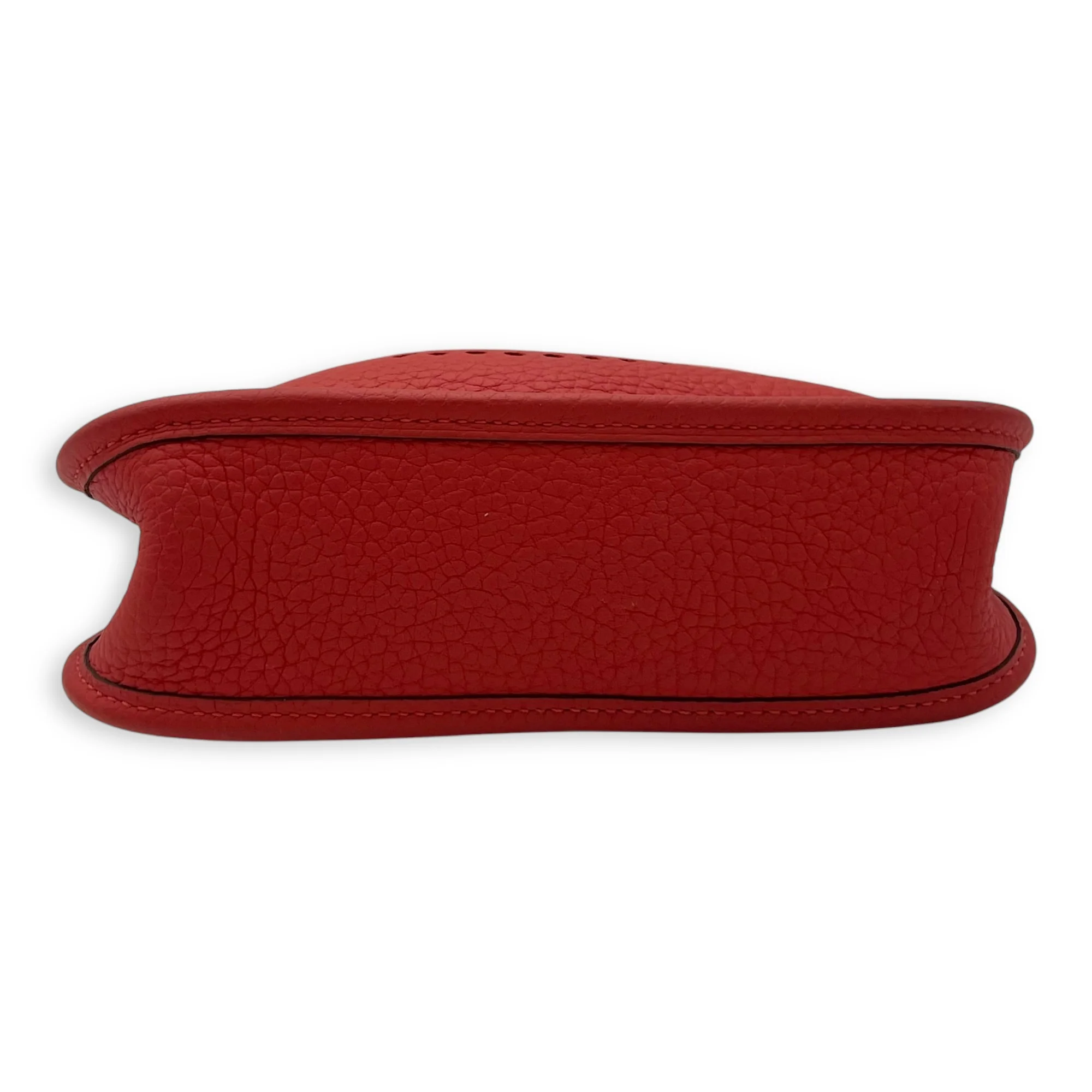 Evelyne Red in Clemence, Silver hardware