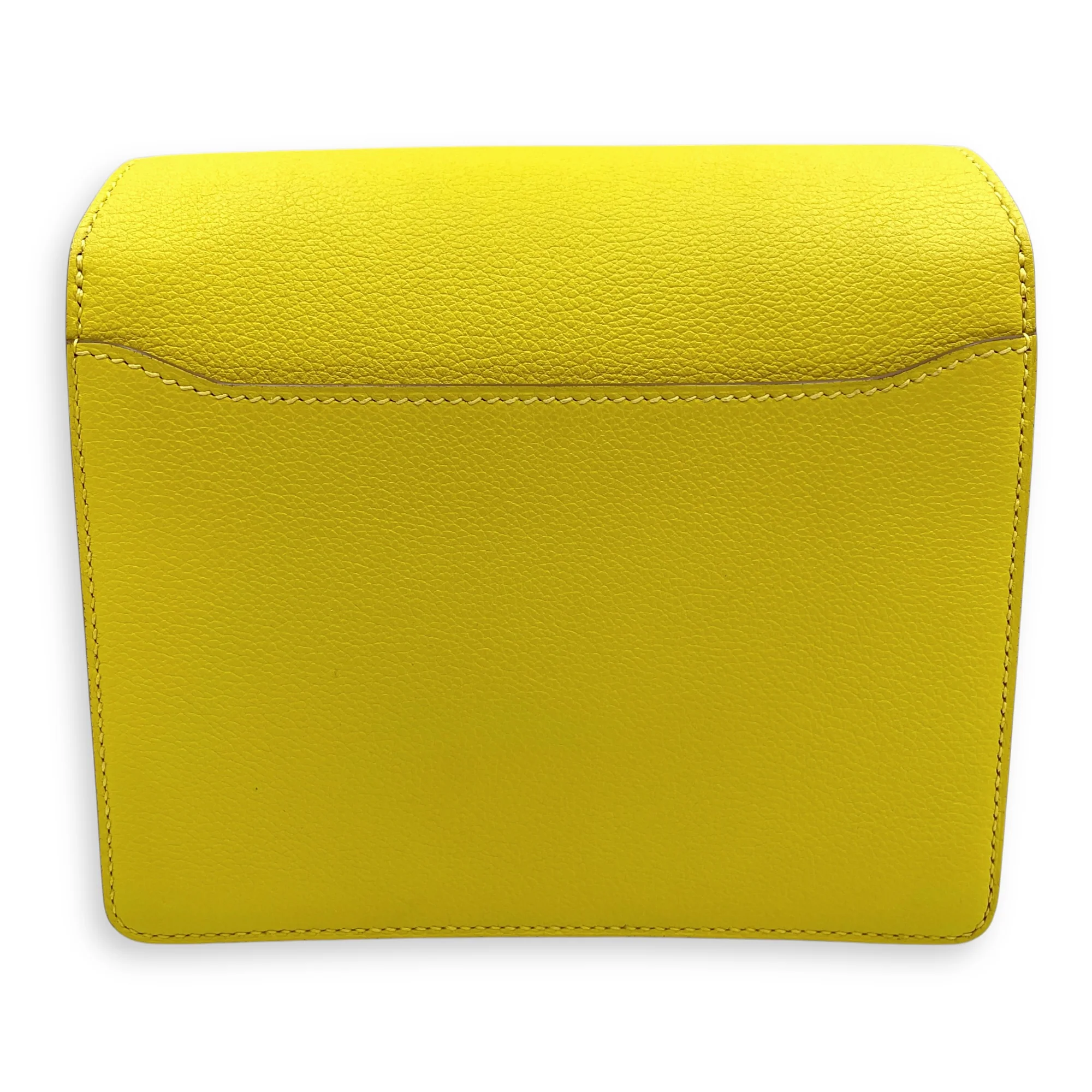Roulis Mini Lime in Evercolor, Palladium hardware
