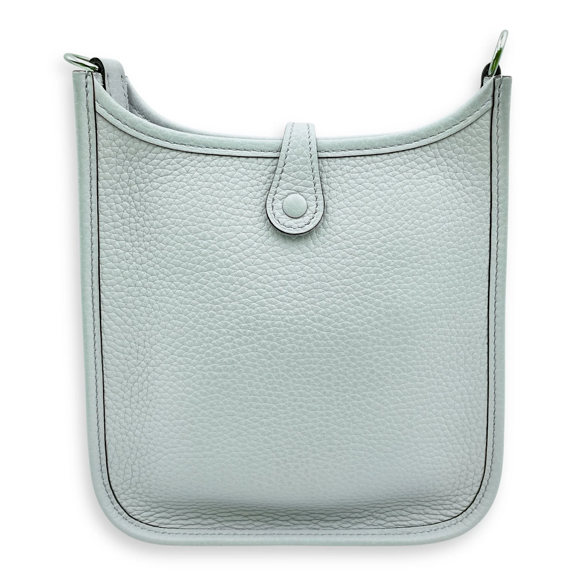 Evelyne Mini Blue Pale in Clemence, Palladium hardware