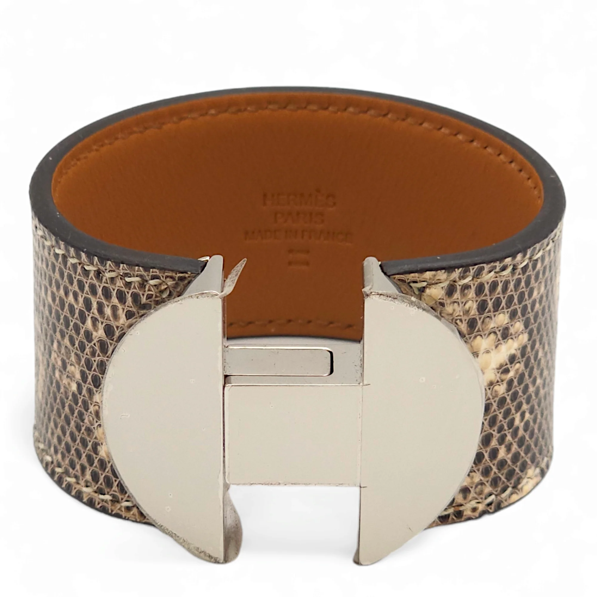 2002 T2 Ombre Bracelet in Lizard, Palladium hardware