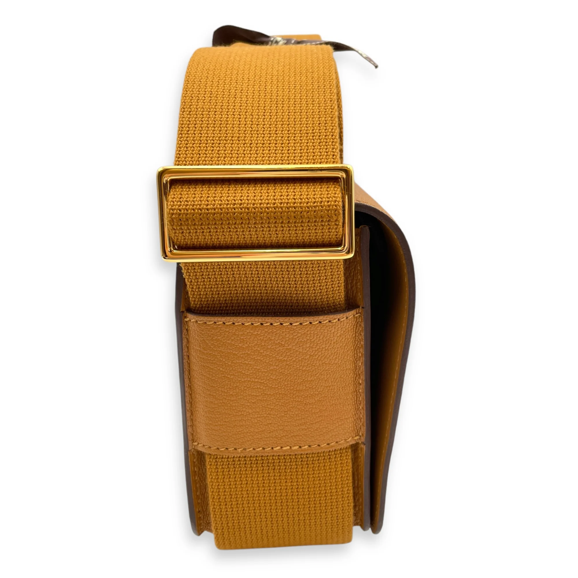 Geta Caramel in Chevre Mysore, Gold hardware
