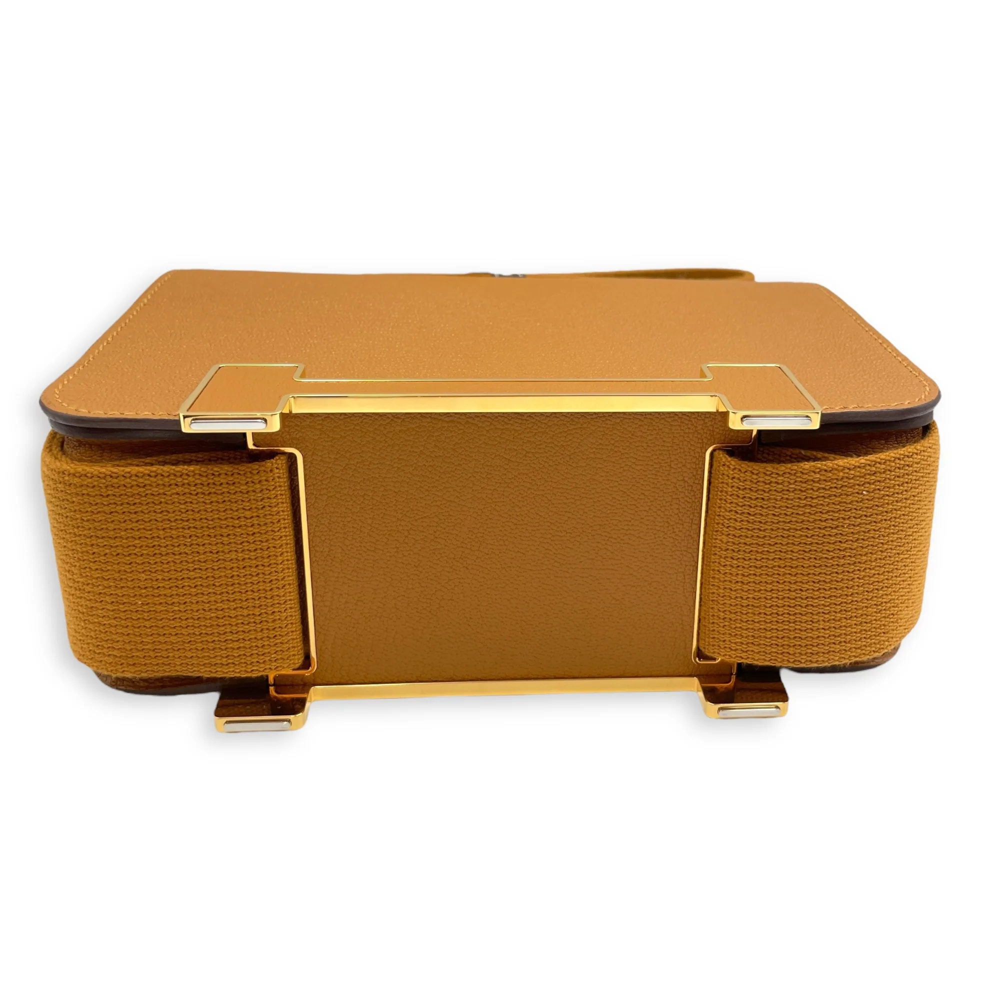 Geta Caramel in Chevre Mysore, Gold hardware