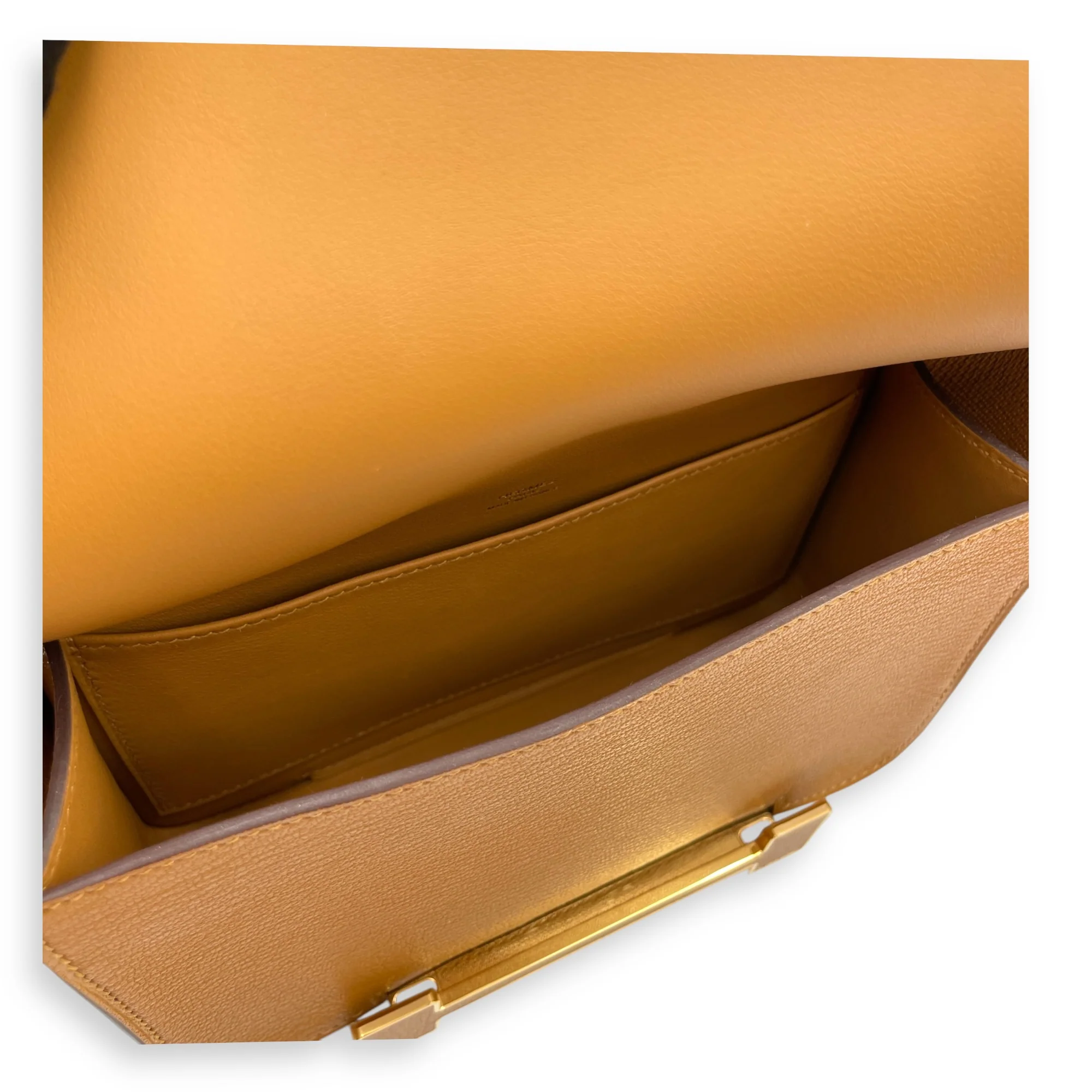 Geta Caramel in Chevre Mysore, Gold hardware