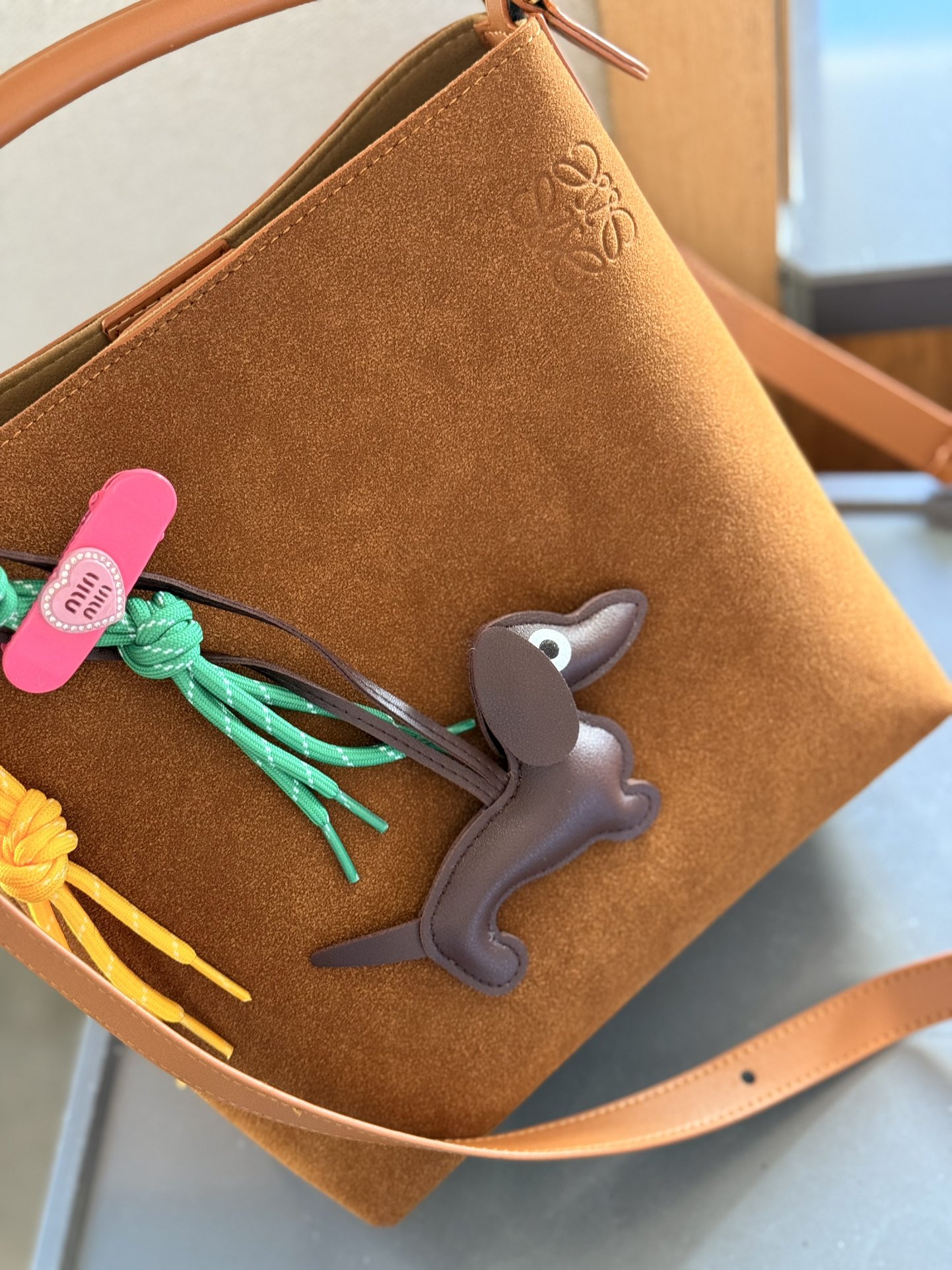 Suede Shoulder Bag