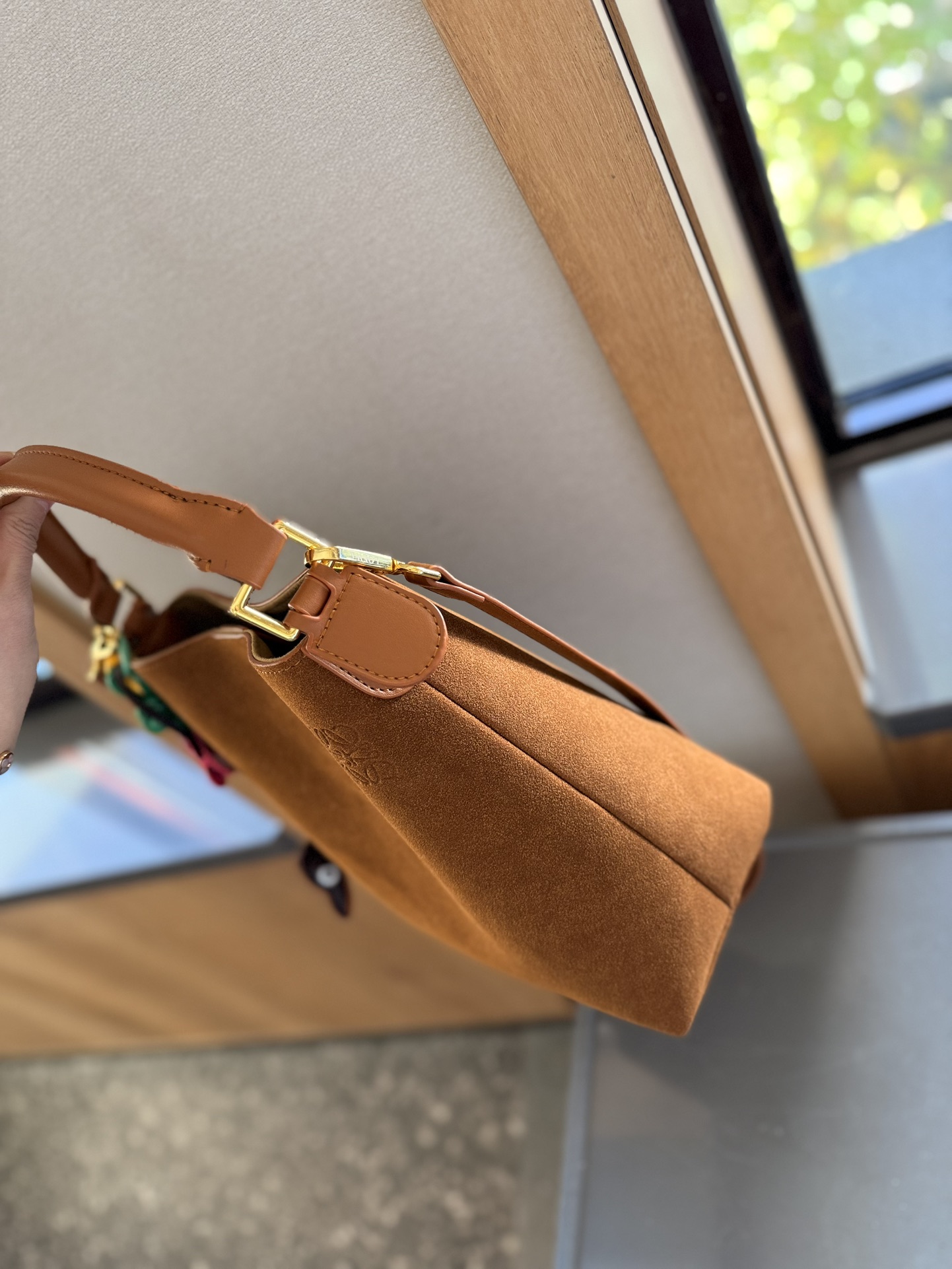 Suede Shoulder Bag