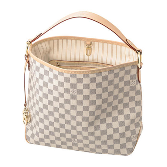 N41462 Delightful PM Hobo Bag Damier Azur Canvas