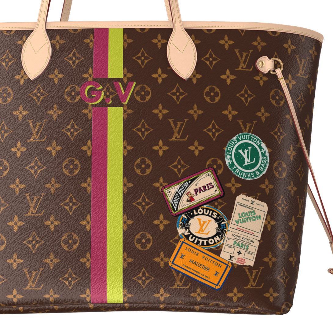Neverfull GM Mon Monogram Personalisable P01923