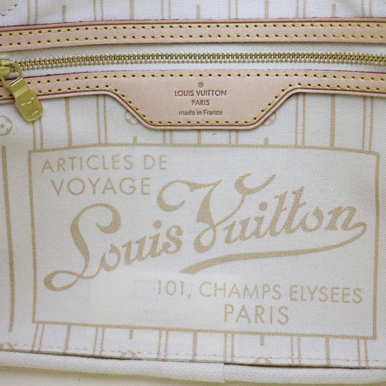 N51110 Neverfull PM Shoulder Bag Damier Azur Canvas