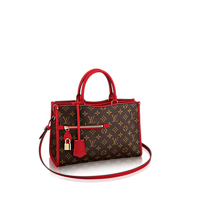 Monogram Canvas POPINCOURT PM RED