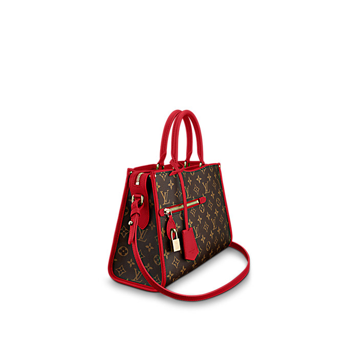 Monogram Canvas POPINCOURT PM RED