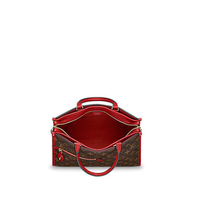 Monogram Canvas POPINCOURT PM RED