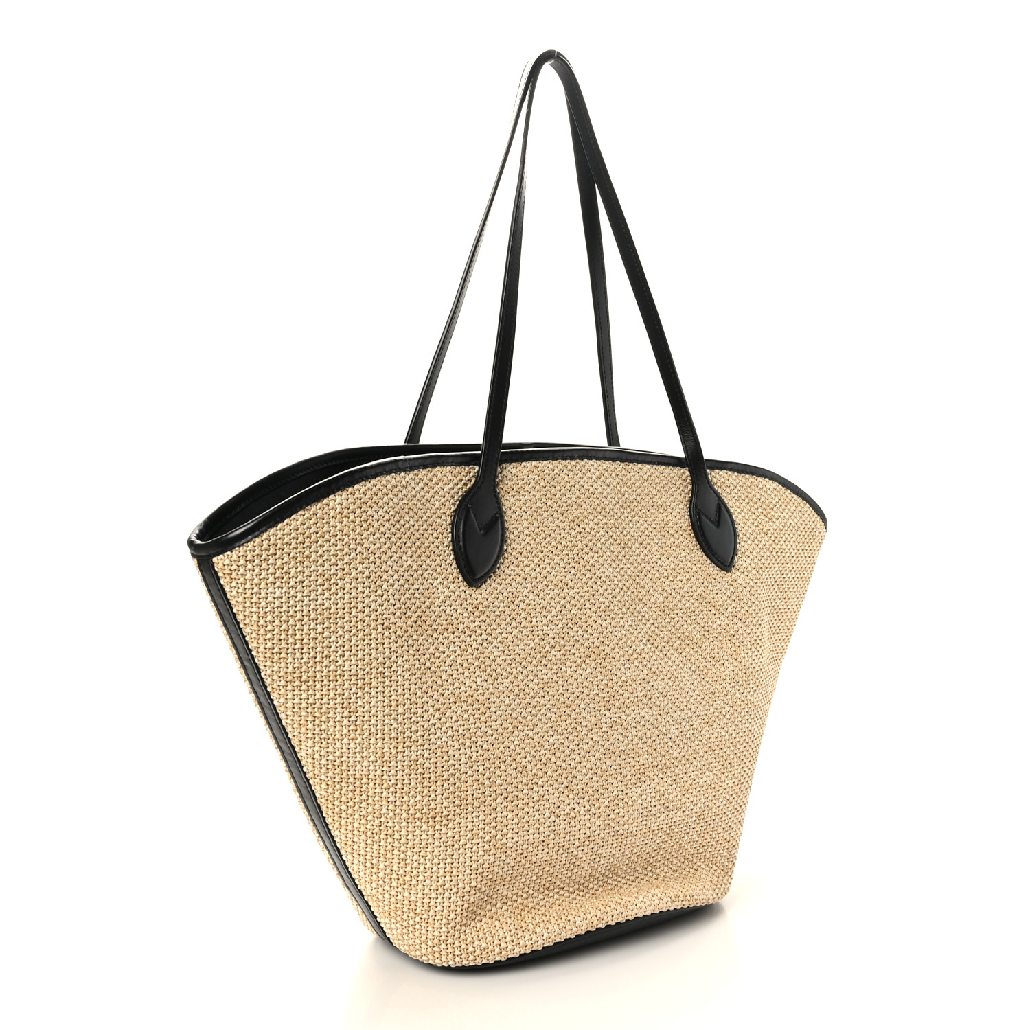 Louis Vuitton Raffia Saint Jacques Tote Black