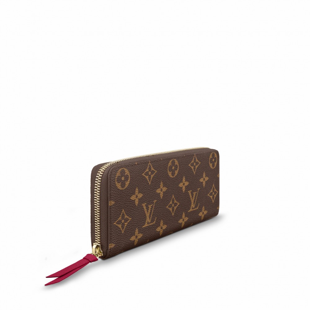 Monogram Canvas Clemence Wallet M60742 Fuchsia
