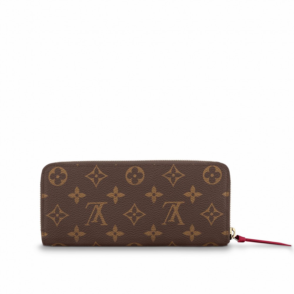 Monogram Canvas Clemence Wallet M60742 Fuchsia